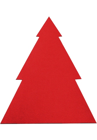 Platzset »Tannenbaum, Weihnachtsdeko rot«, (Set, 2 St.)