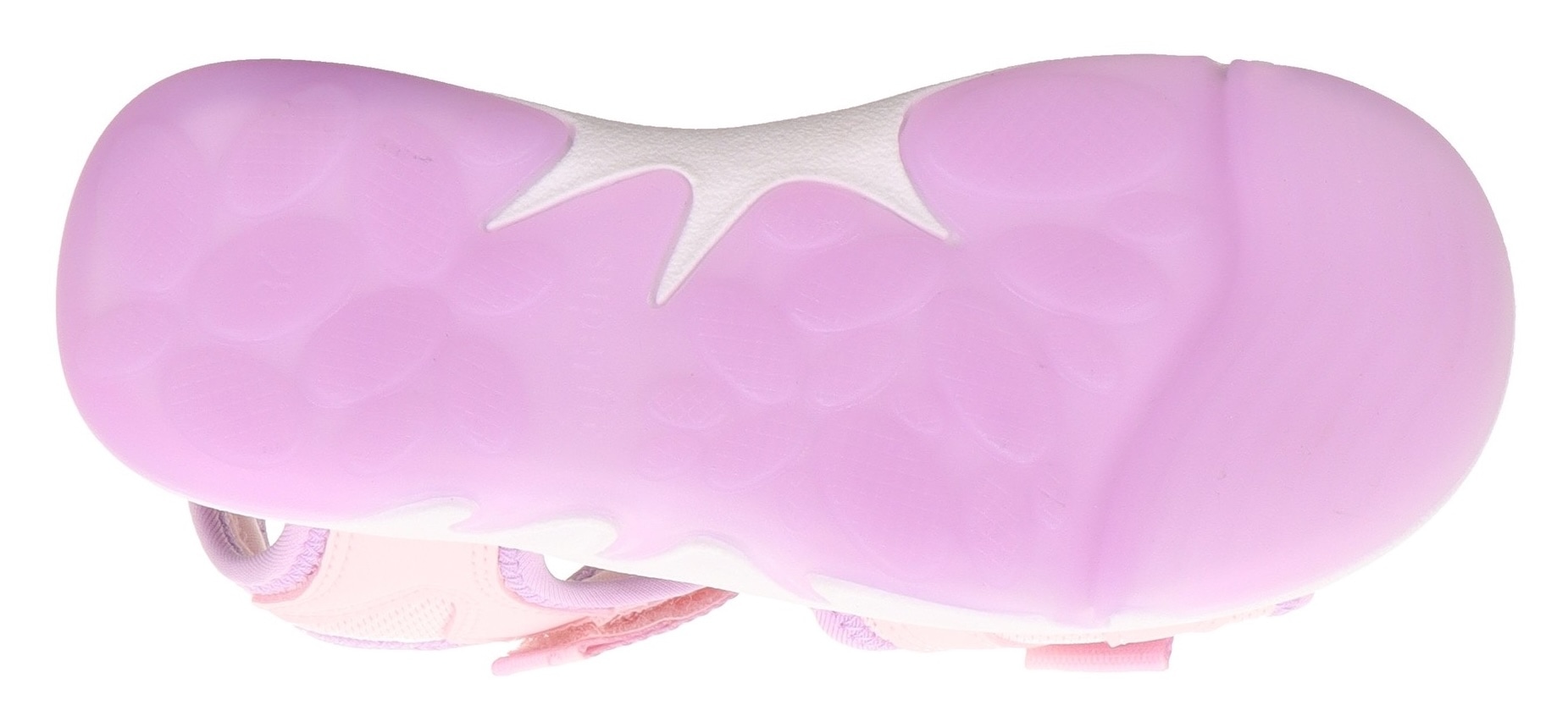 Superfit Sandale »PEBBLES WMS: mittel«, Sandalette mit süßem Glitzerverschluss, Größenschablone zum Download