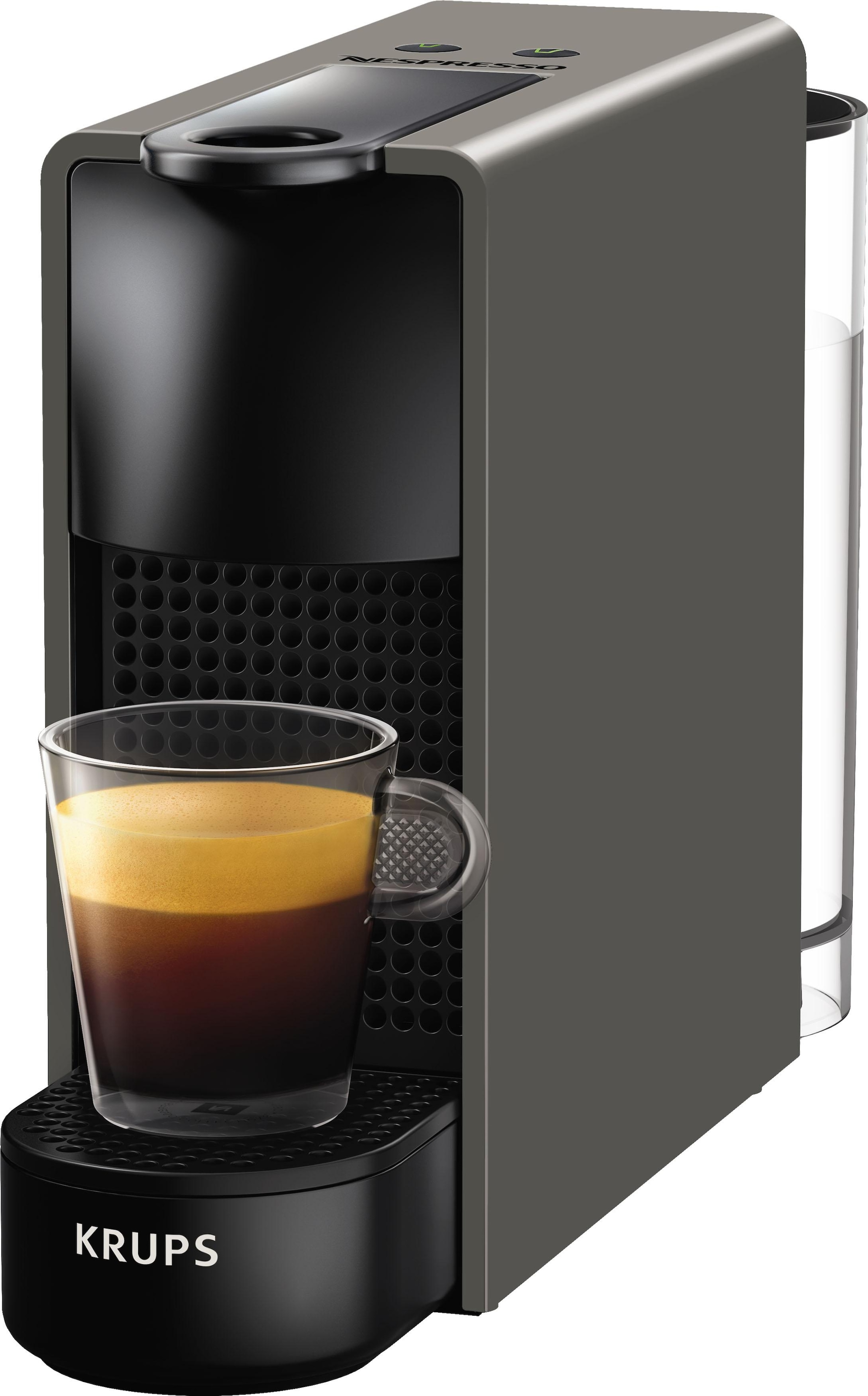 Nespresso Kapselmaschine Jahren Garantie mit Wassertank: inkl. L, 14 »XN110B XXL Essenza Mini 0,6 von Willkommenspaket mit 3 Krups«, Kapseln