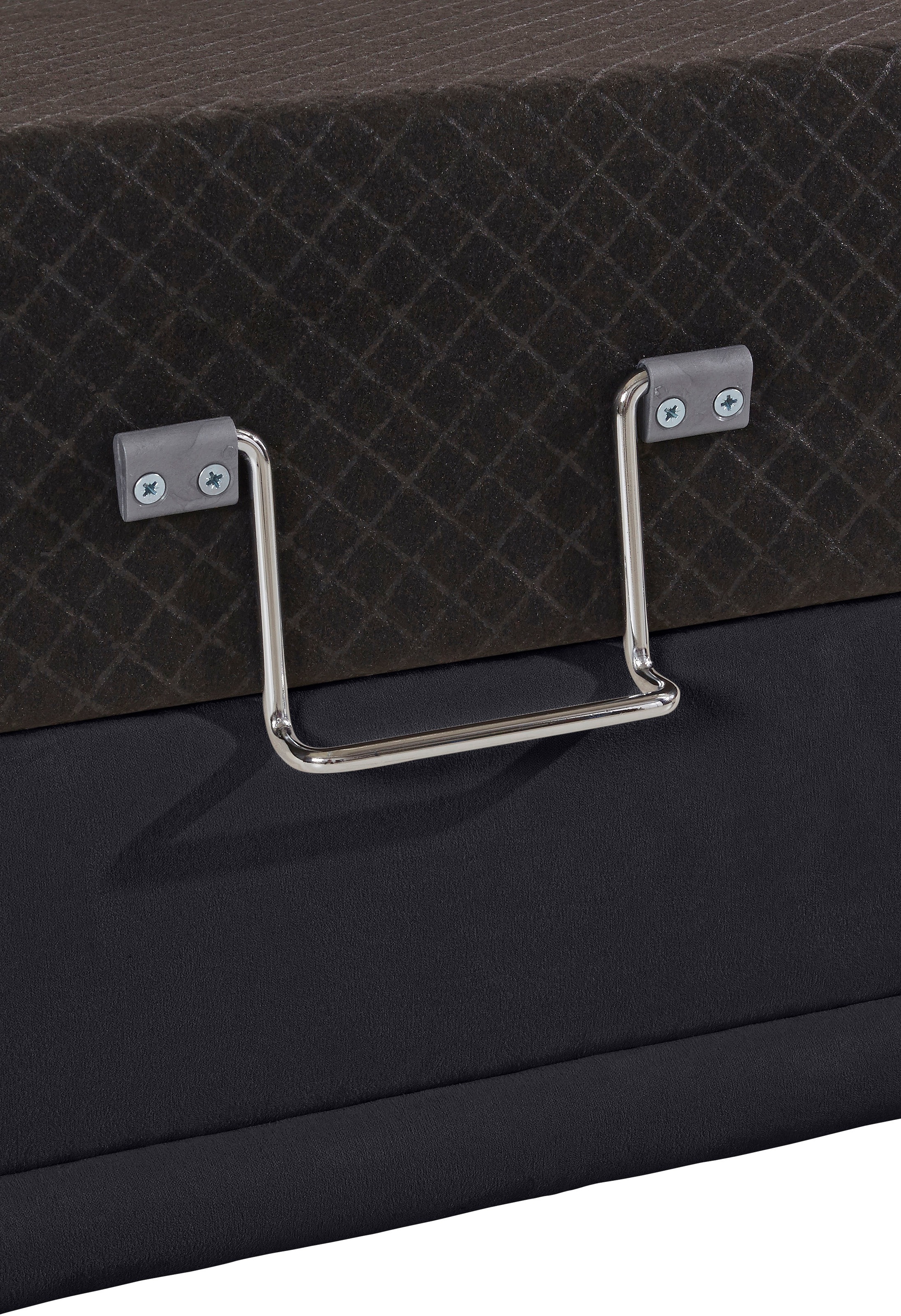 TRENDMANUFAKTUR Ecksofa »Rondo 3, zeitlos und bequem, Materialmix, breite Armlehnen, L-Form«, wahlweise mit Federkern für mehr Komfort, wahlweise mit Bettfunktion