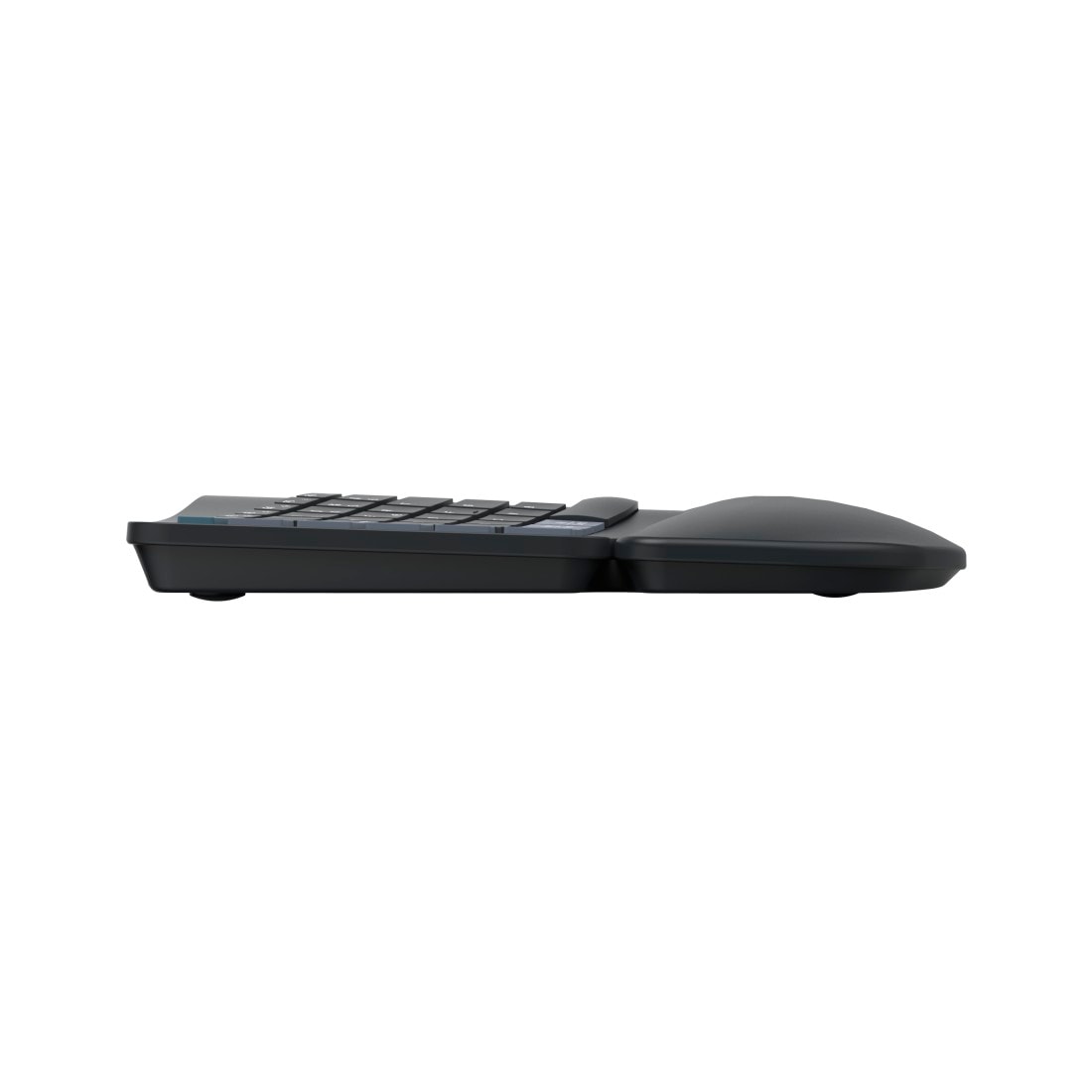 Hama ergonomische Tastatur »Ergonomische Tastatur (kabellos, Multi Device, 2x Bluetooth, 1x Funk)« (Handgelenkauflage | ausklappbare Füße)