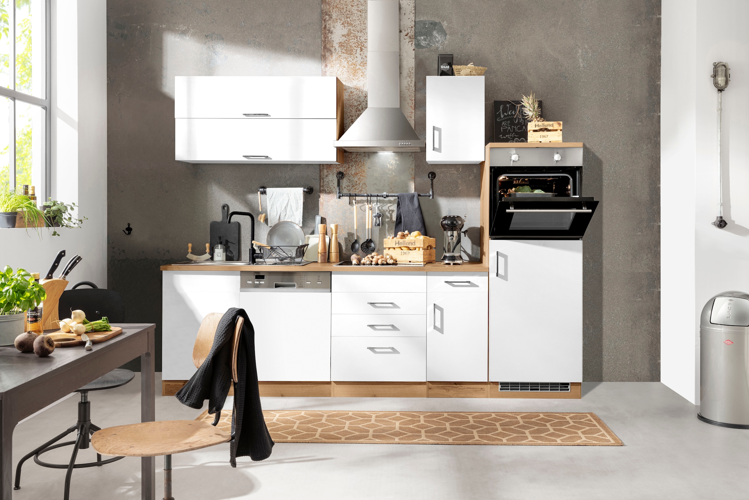 HELD MÖBEL Küchenzeile »Colmar«, mit E-Geräten, Breite 270 cm auf Rechnung  bestellen