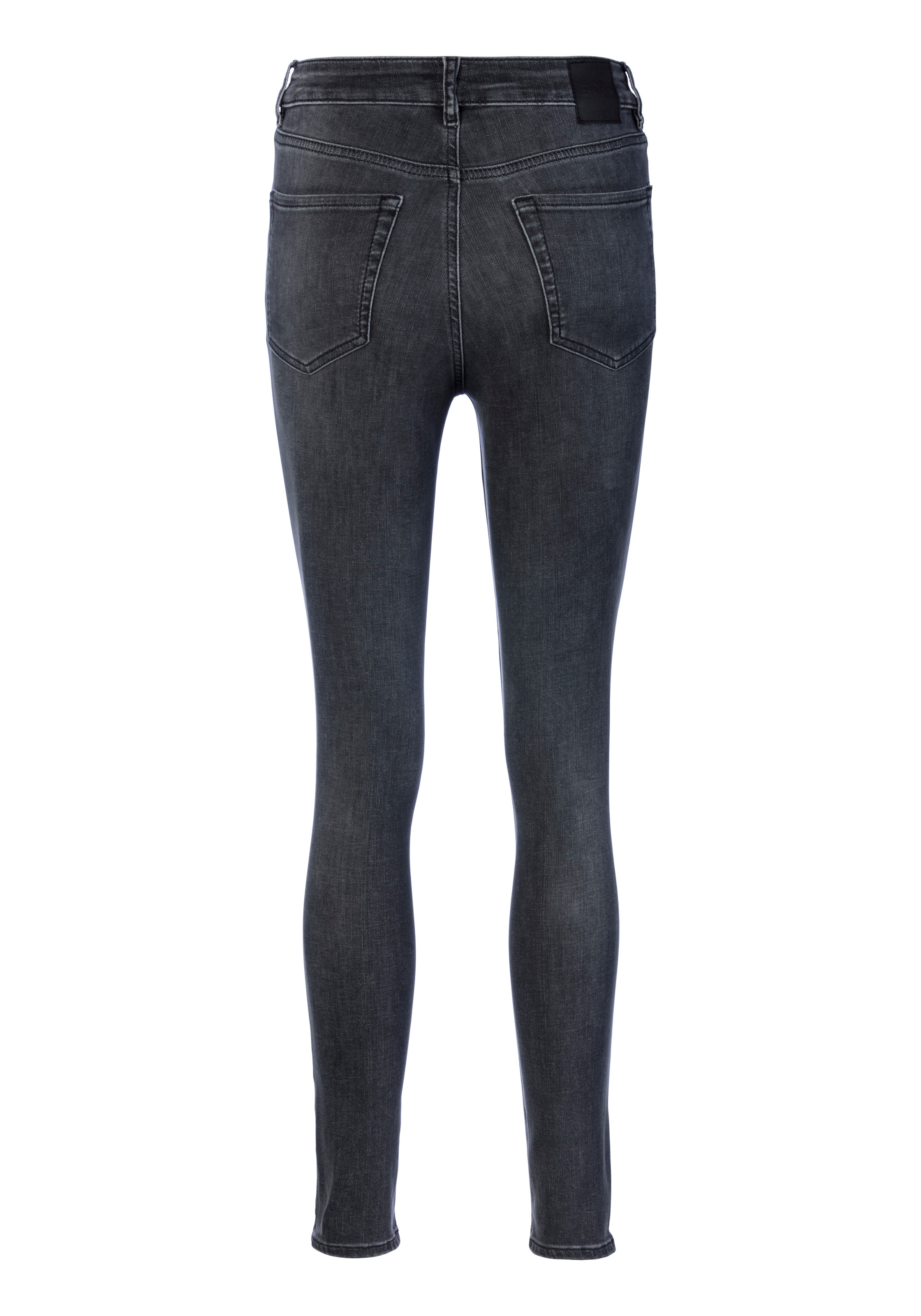 BOSS ORANGE Slim-fit-Jeans »Maye High Rise Slim Premium Damenmode«, mit BOSS Leder-Badge