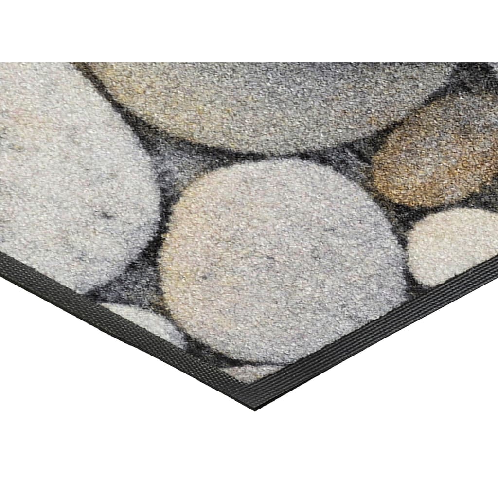 wash+dry by Kleen-Tex Fußmatte »Pebble Stones«, rechteckig