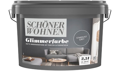 SCHÖNER WOHNEN FARBE Wand- und Deckenfarbe »Trendstruktur Glimmerfarbe«