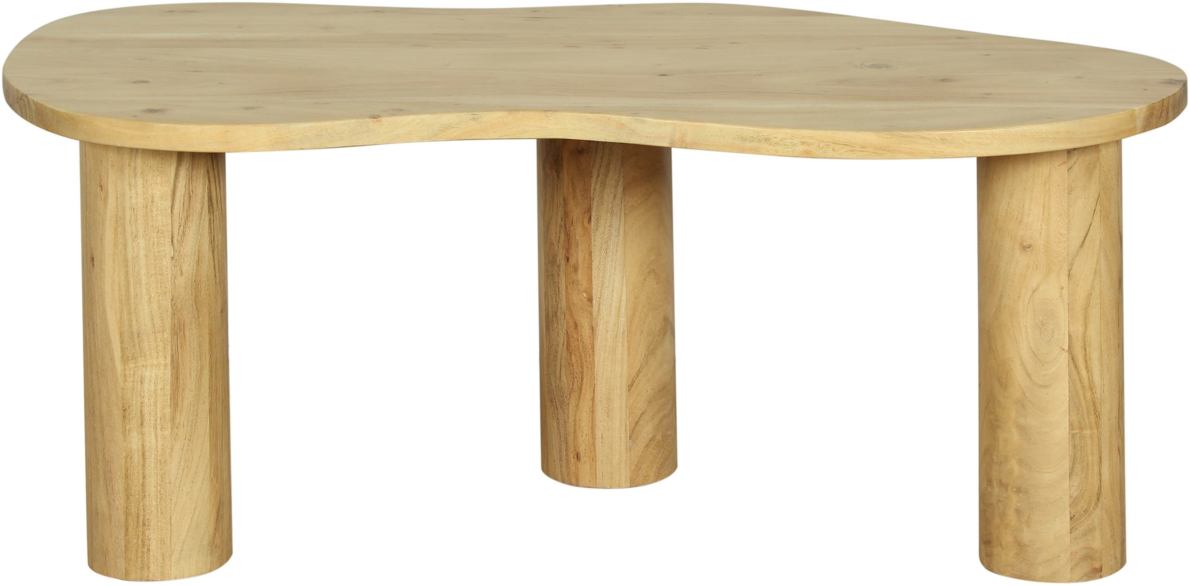 byLIVING Couchtisch »ETHAN« Tischplatte und Gestell Akazie natur oder schwarz, Tischbein: 13 cm