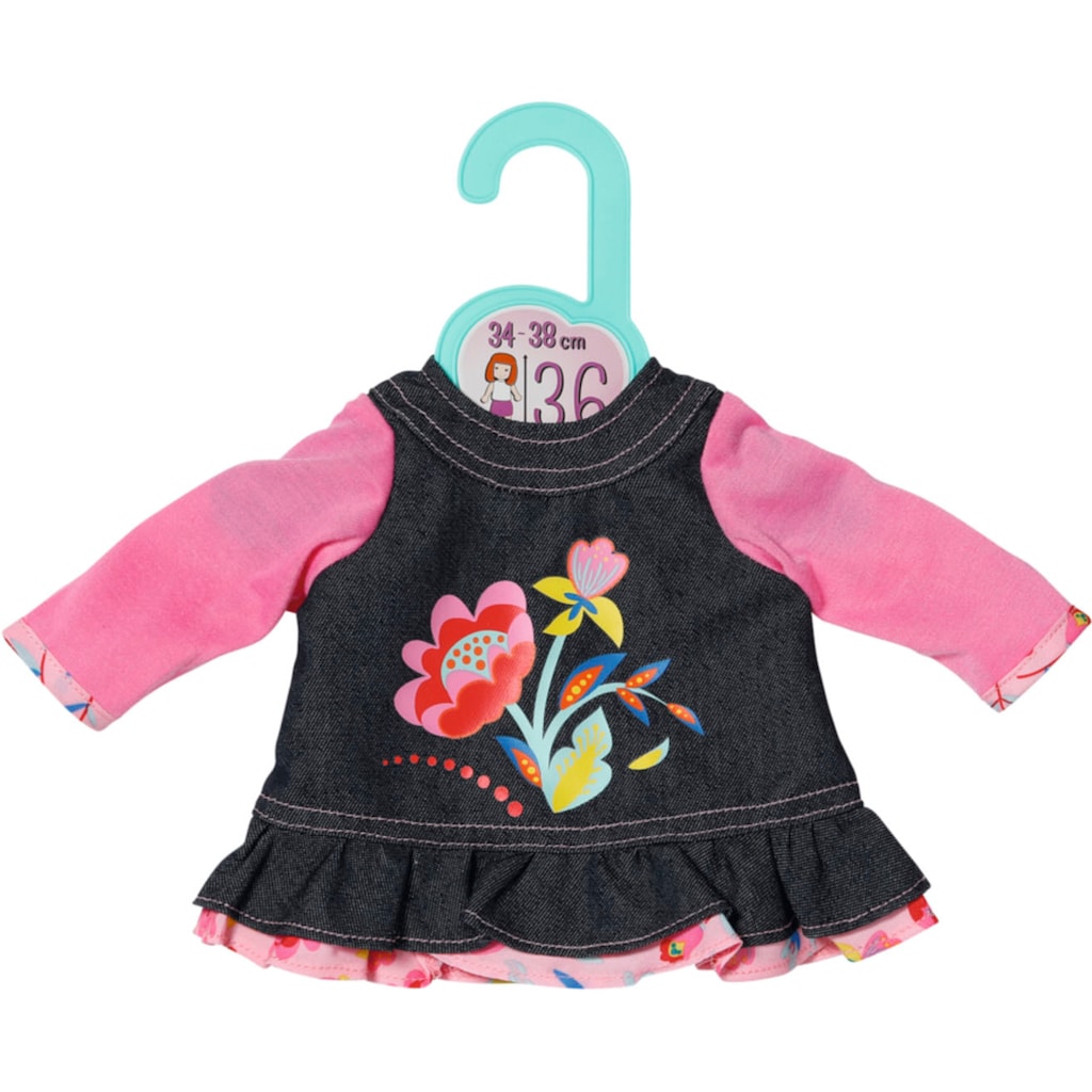 Zapf Creation® Puppenkleidung »Dolly Moda, Jeans Kleid Blumen 36 cm«