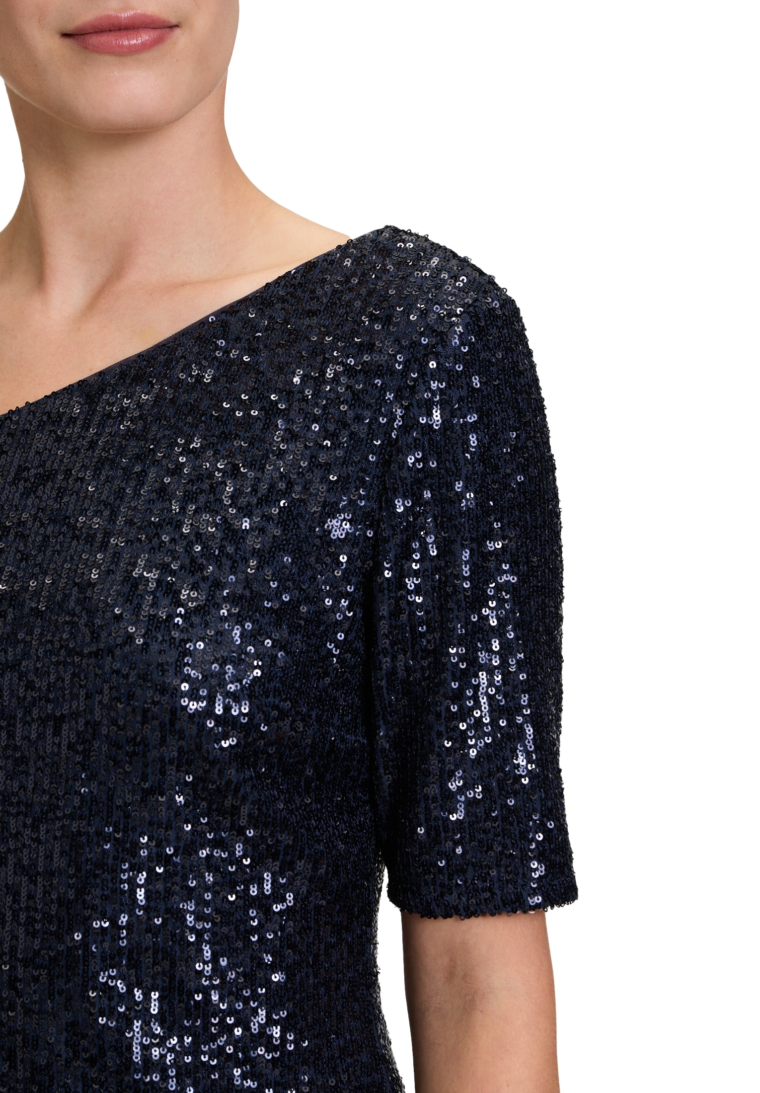 Vera Mont T-Shirt »Pailletten-Top mit Glanzeffekt«