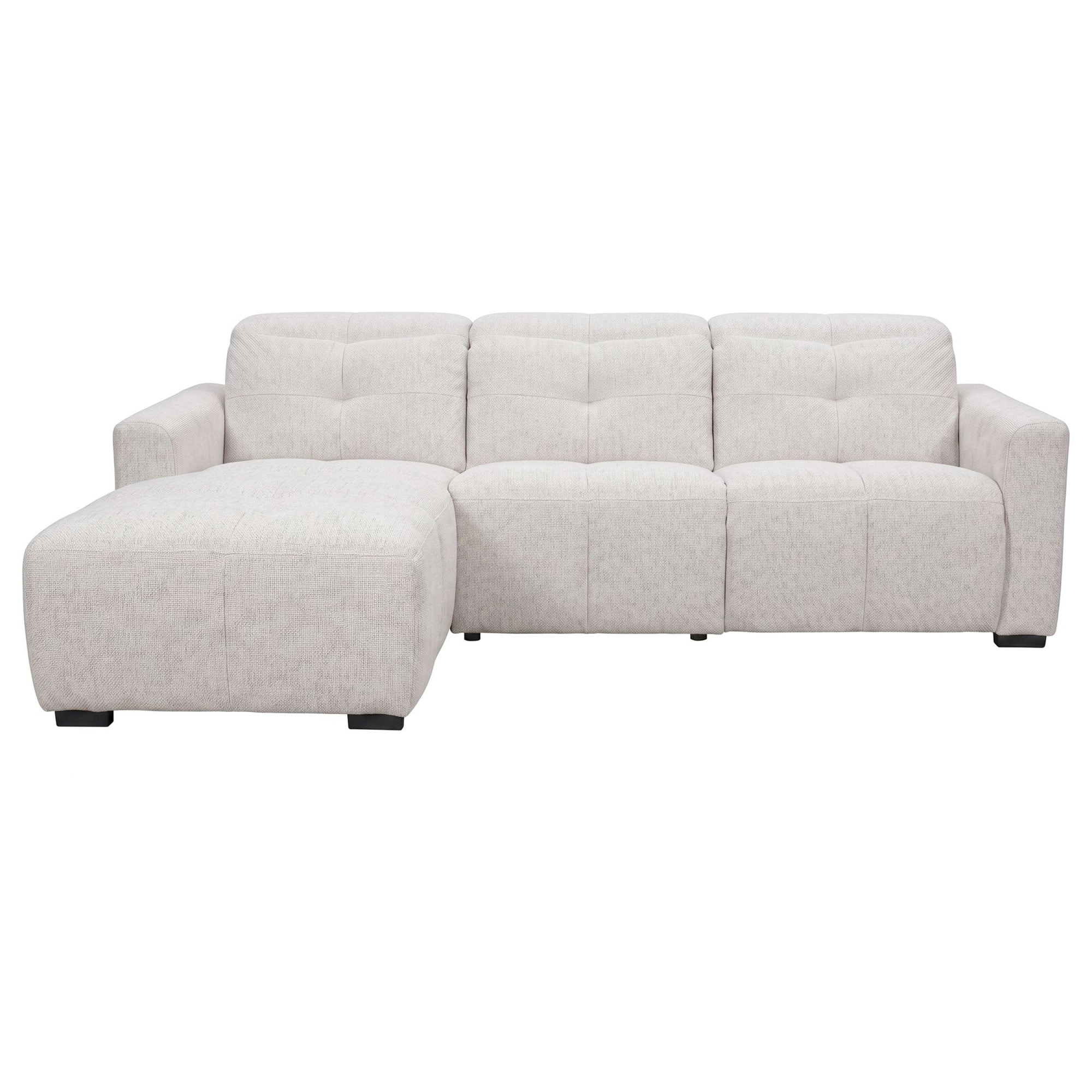 OTTO home Ecksofa »CAARLA Webstoff, L-Form, 261 cm, man. o. elektr. Relaxfunktion (USB)« mit USB-A und USB-C bei elektrischer Ausführung, Kopfteilverstellung