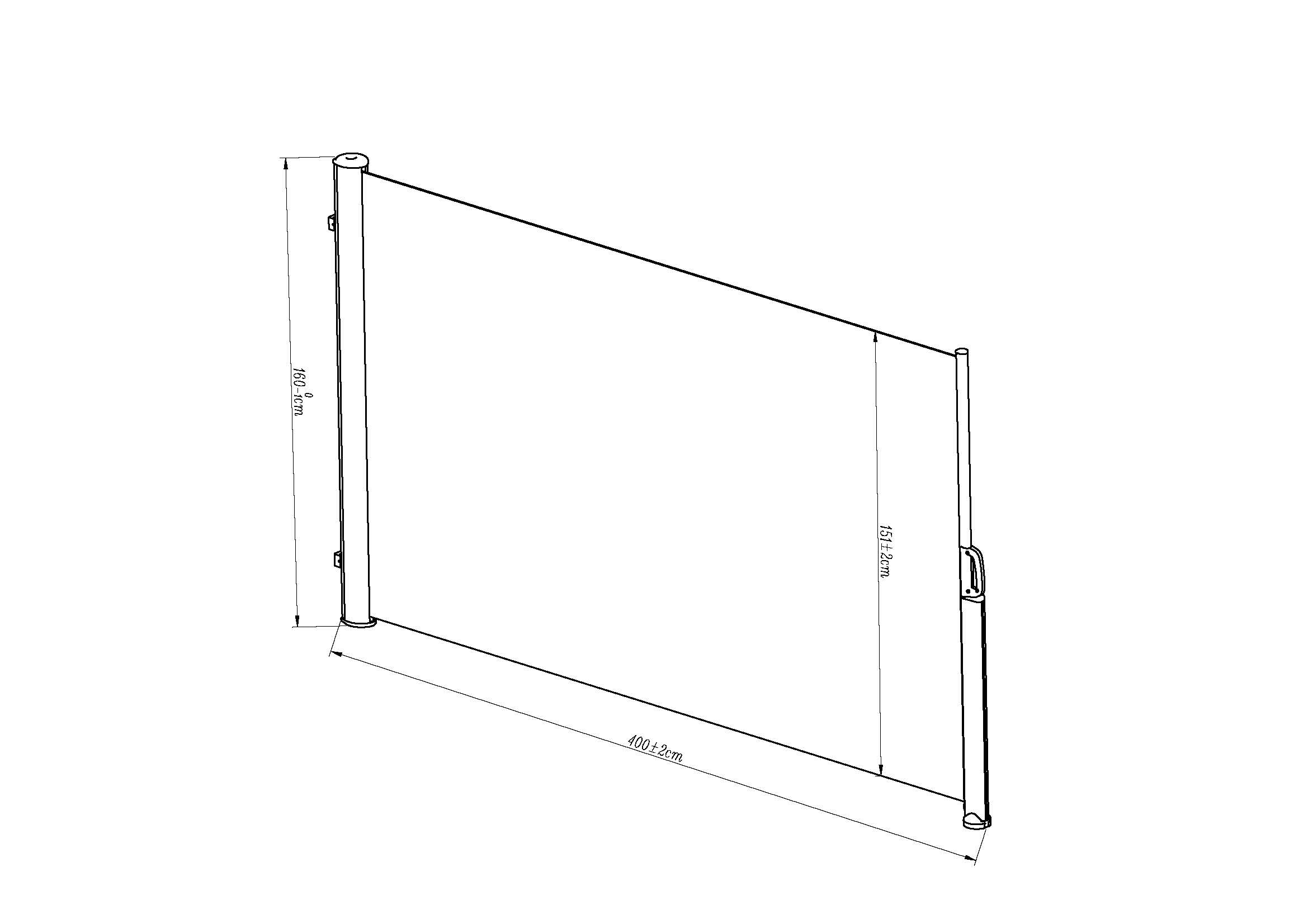 KONIFERA Seitenmarkise »Sitges« wetterfest + Privatsphäre + Schutz gegen Wind & Sonne