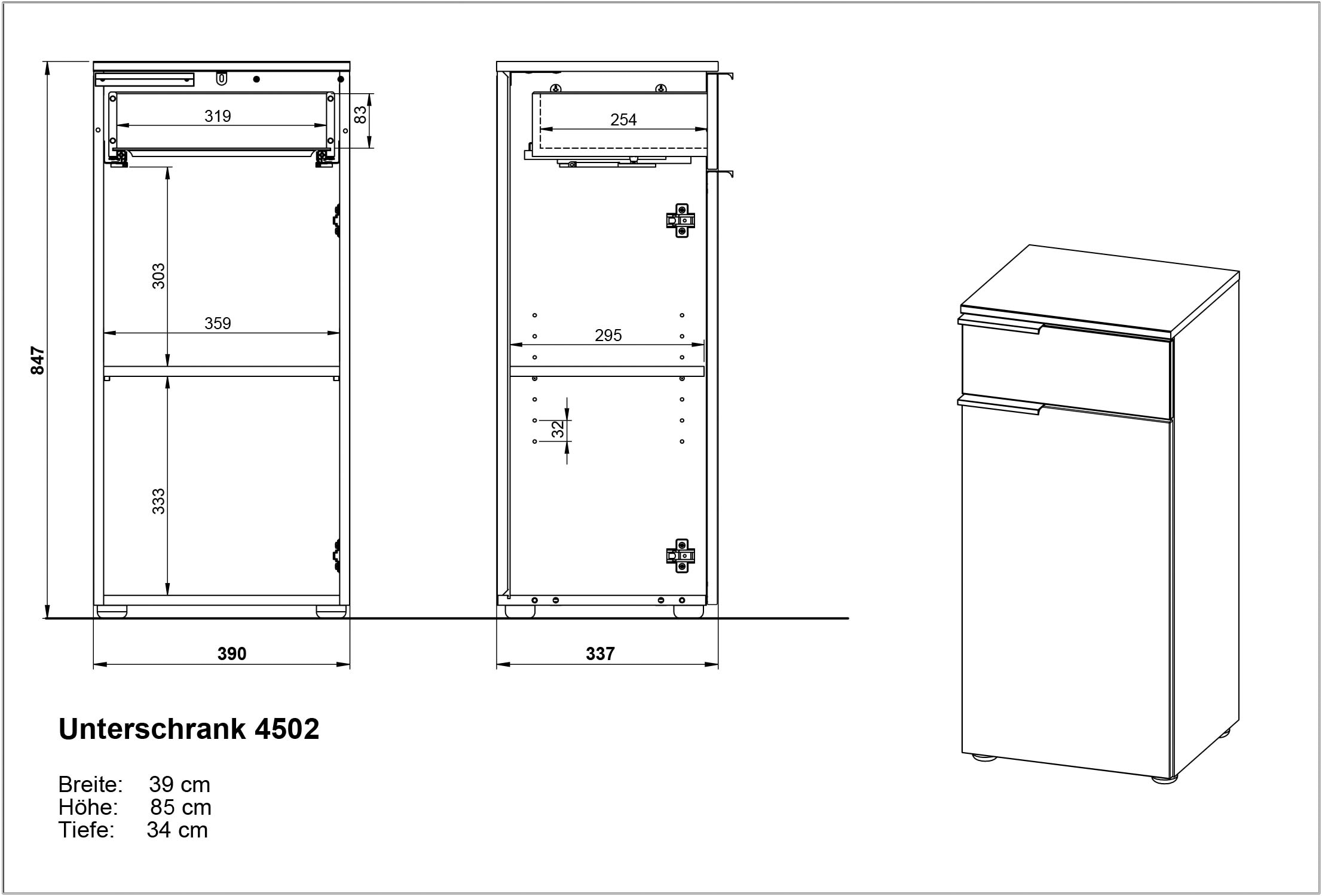 andas Badmöbel-Set »Majtum bestehend aus Waschbeckenunterschrank, Spiegel«, (3 St.), inkl. LED-Beleuchtung & Unterschrank, Made in Germany