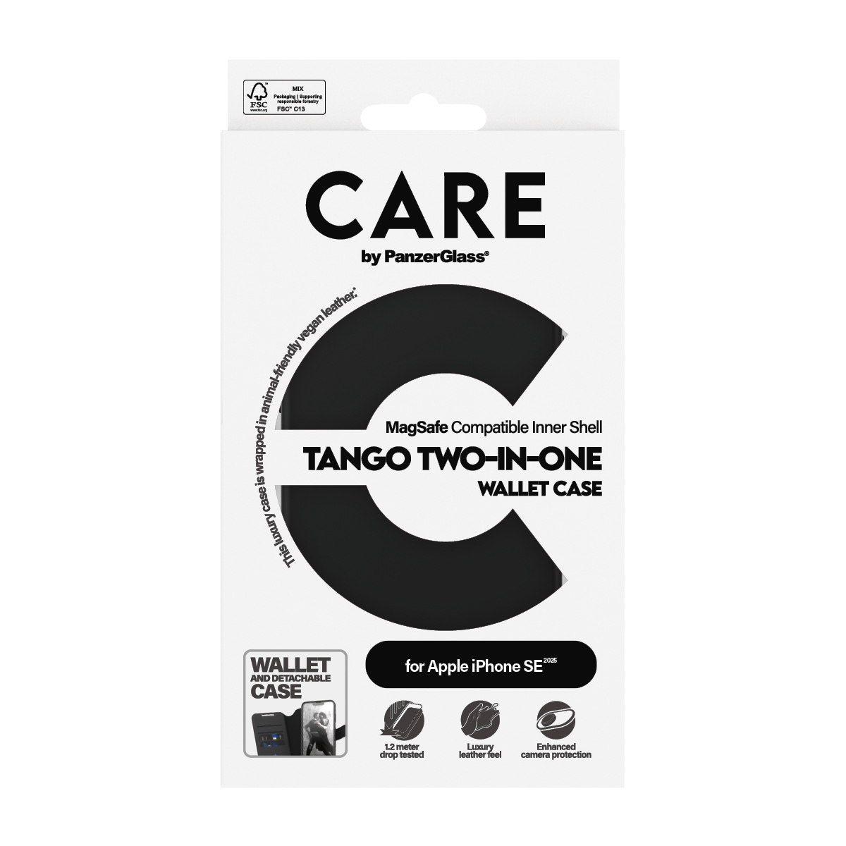 CARE by PanzerGlass Handyhülle »Tango Two-in-One« Bookcover, Schutzhülle, Handyschutzhülle, Case, Schutzcase, stoßfest