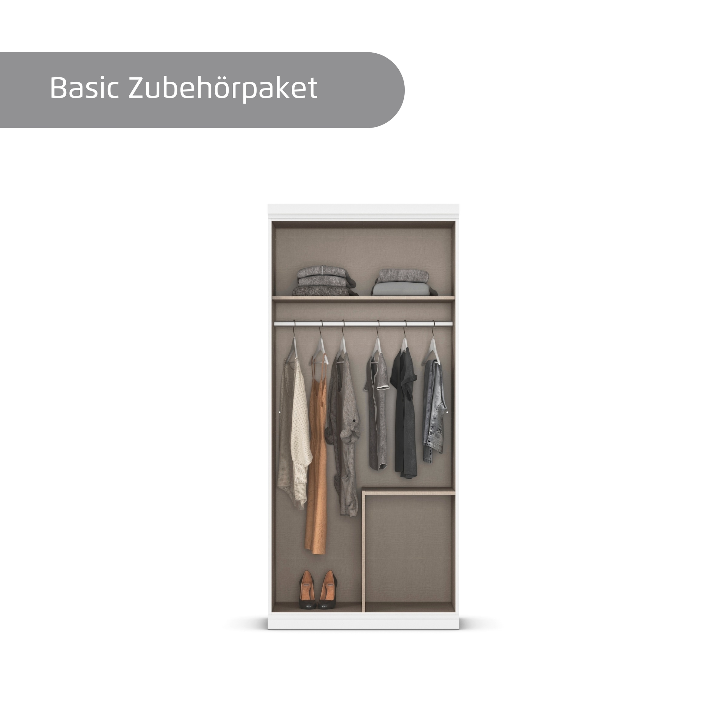 rauch Jugendzimmer-Set »Kinderzimmer Komplettzimmer Schlafzimmer-Set (4-tlg.) MARLENE« Set, in 3 verschiedenen Ausstattungen BASIC/CLASSIC/PREMIUM, 4 Stk. tlg. erhältlich in verschiedenen Bett- und Schrank-Breiten MADE IN GERMANY