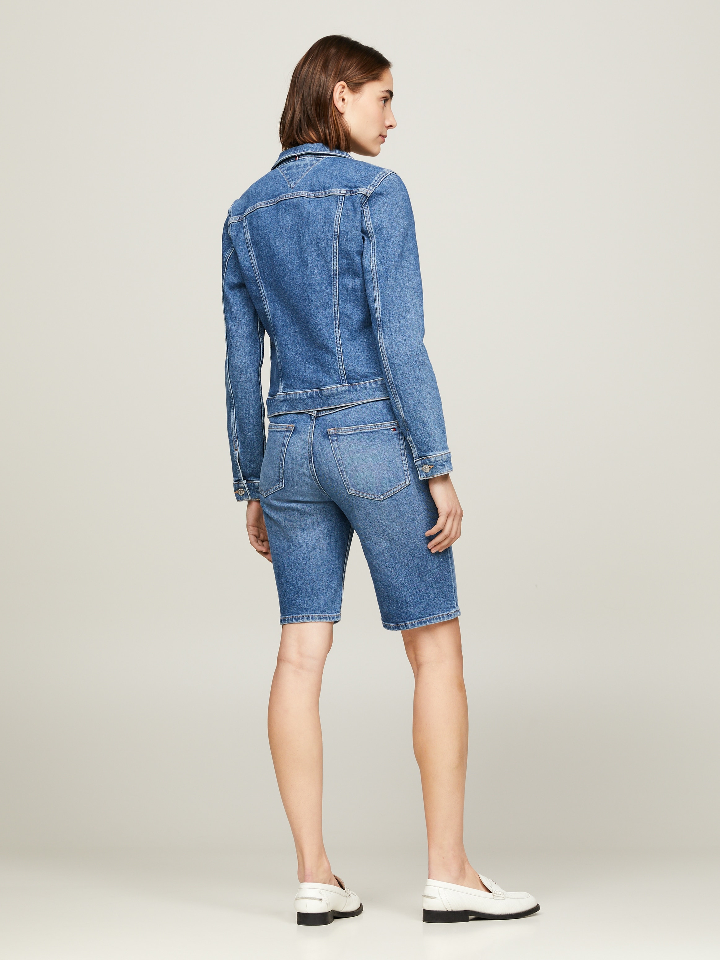 Tommy Hilfiger Jeansblazer »DNM SLIM JACKET MEL«, mit Markenlabel