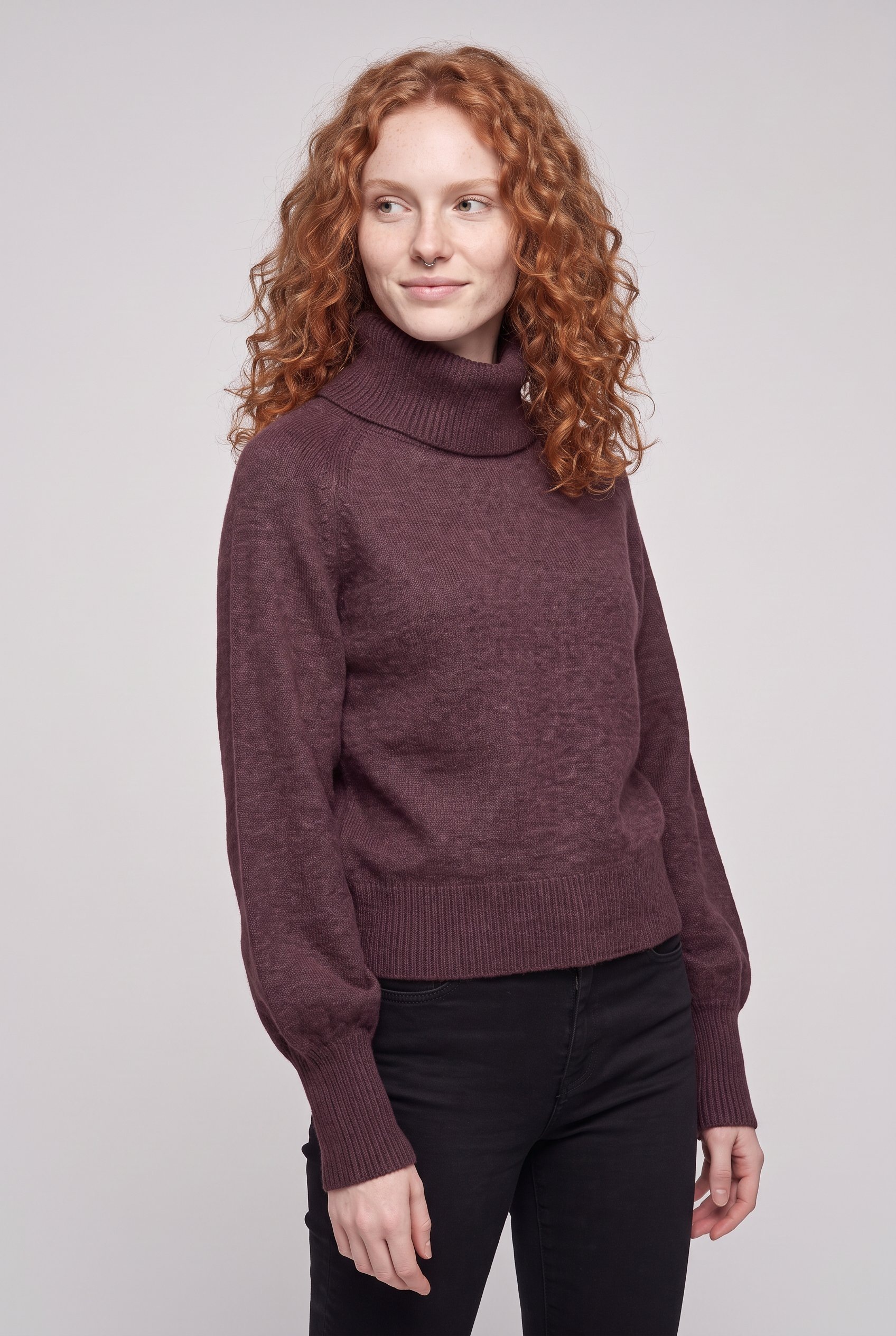 ONLY Rollkragenpullover »ONLOLIVIA LS ROLL NECK CC KNT« Materialmix, regular fit