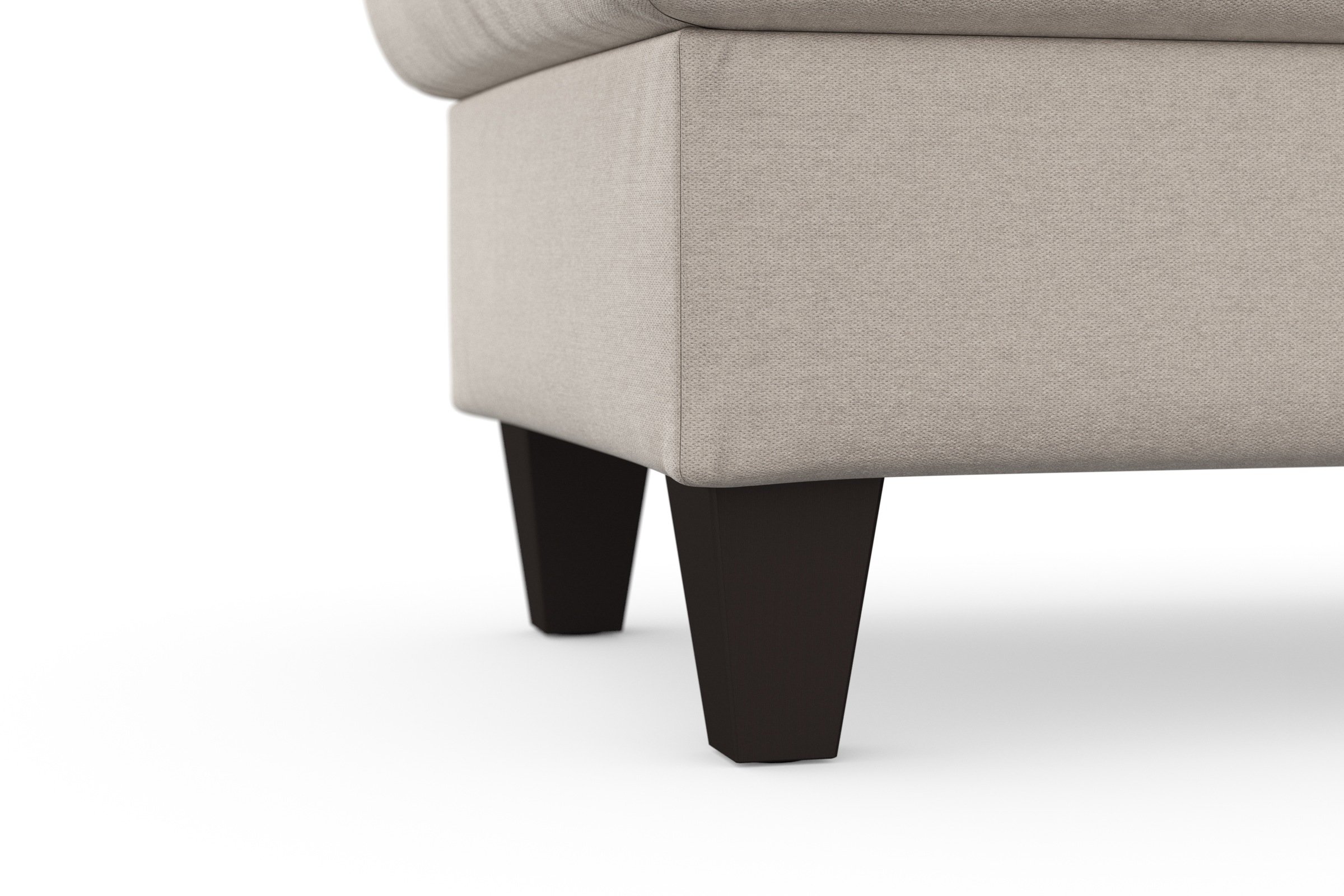 sit&more Stauraumhocker »Farö«, mit Stauraum und Federkern und wengefarbenen Füßen