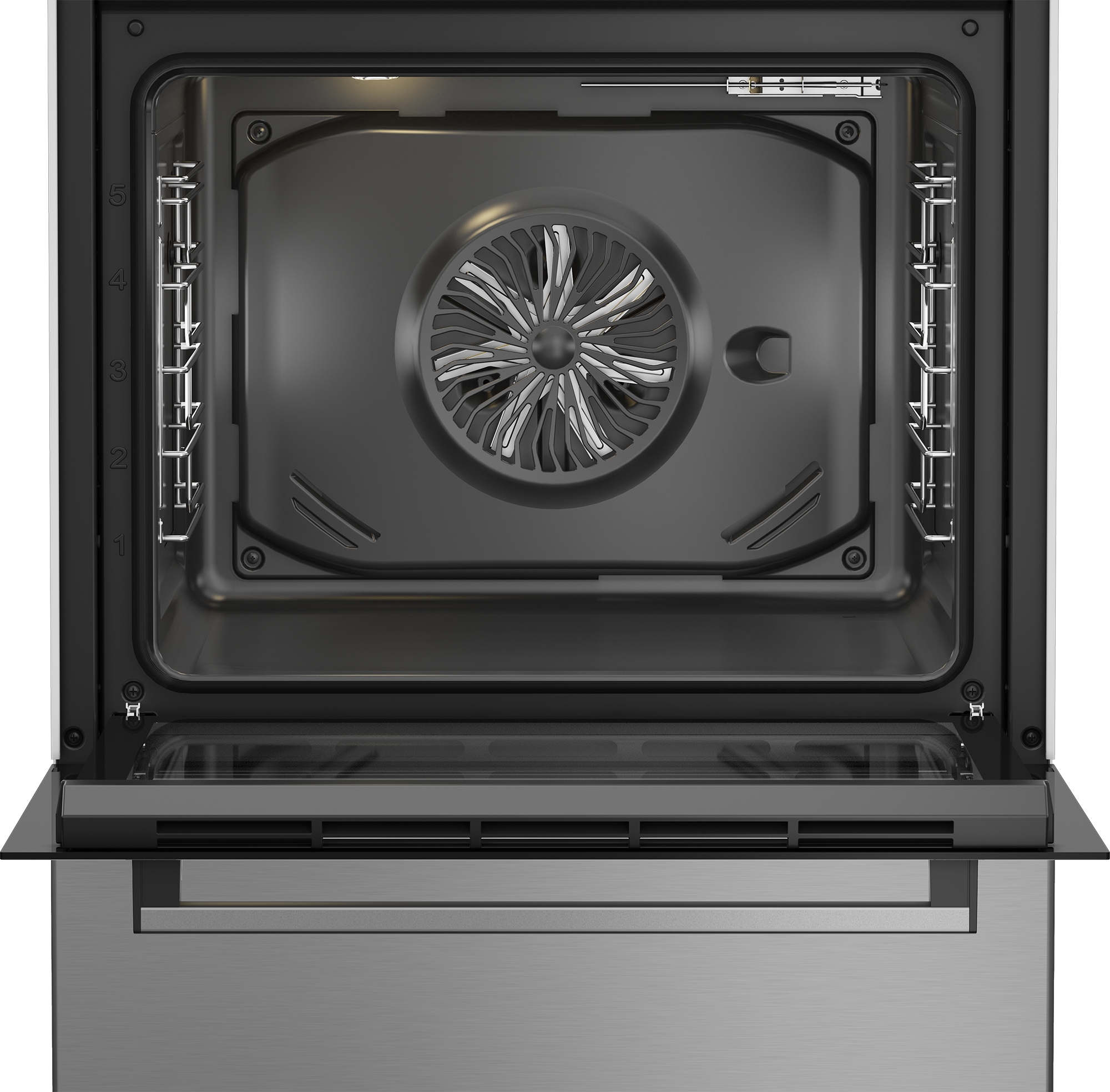 BEKO Elektro-Standherd »FBM67320XS« mit Teleskopauszug nachrüstbar SteamShine® – Die Dampfreinigung des Backofens