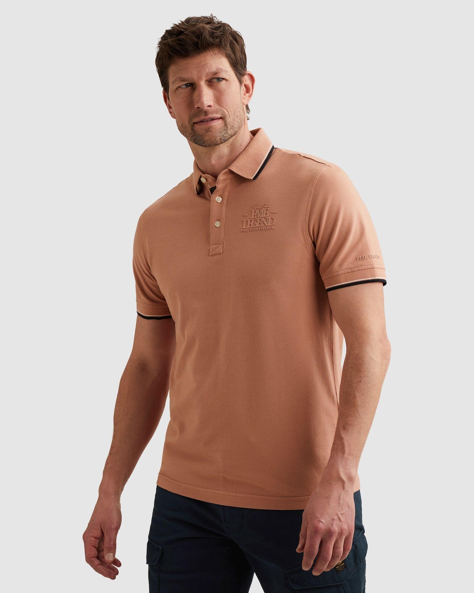 PME LEGEND Poloshirt »Short sleeve polo stretch pique« mit Logo Stickerei