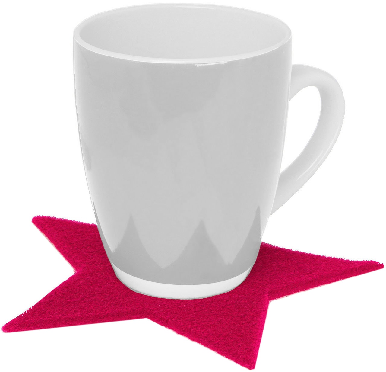 Primaflor-Ideen in Textil Platzset »Stern, Weihnachtsdeko«, (Set, 6 St.), ideal als Untersetzer oder Tischdeko, Größe 16,5 cm