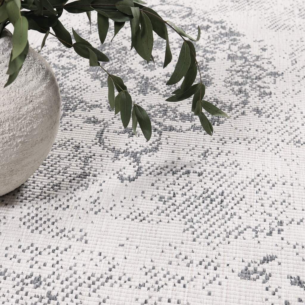 Carpet City Outdoorteppich »DUO RUG 5577«, rechteckig, 5 mm Höhe, Wendeteppich Wetterfest In- & Outdoor, Balkon, Terrasse, Wohnzimmer