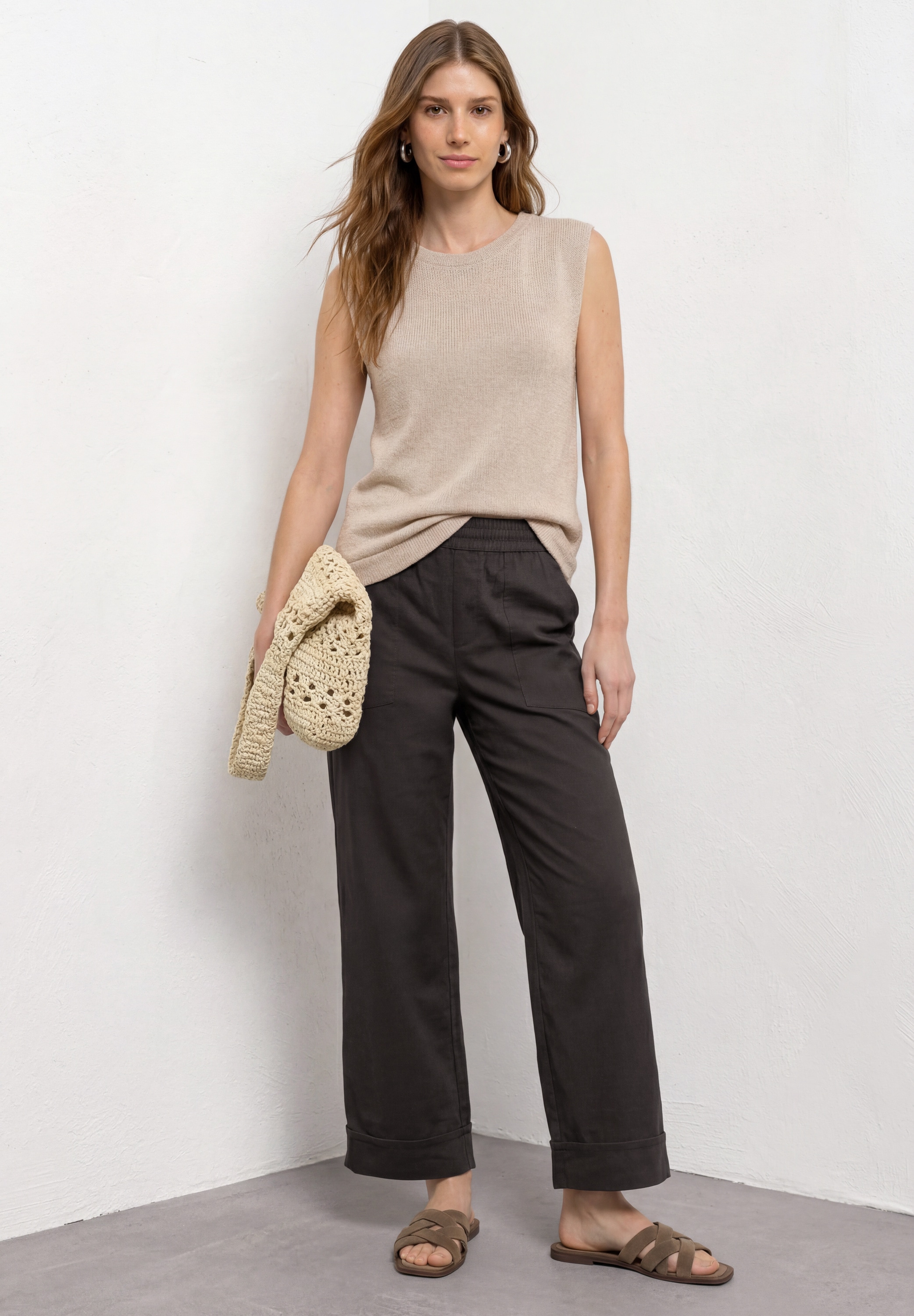 STREET ONE Stoffhose »Style Amalia«  Sommerhose mit elastischem Bund und Tunnelzug