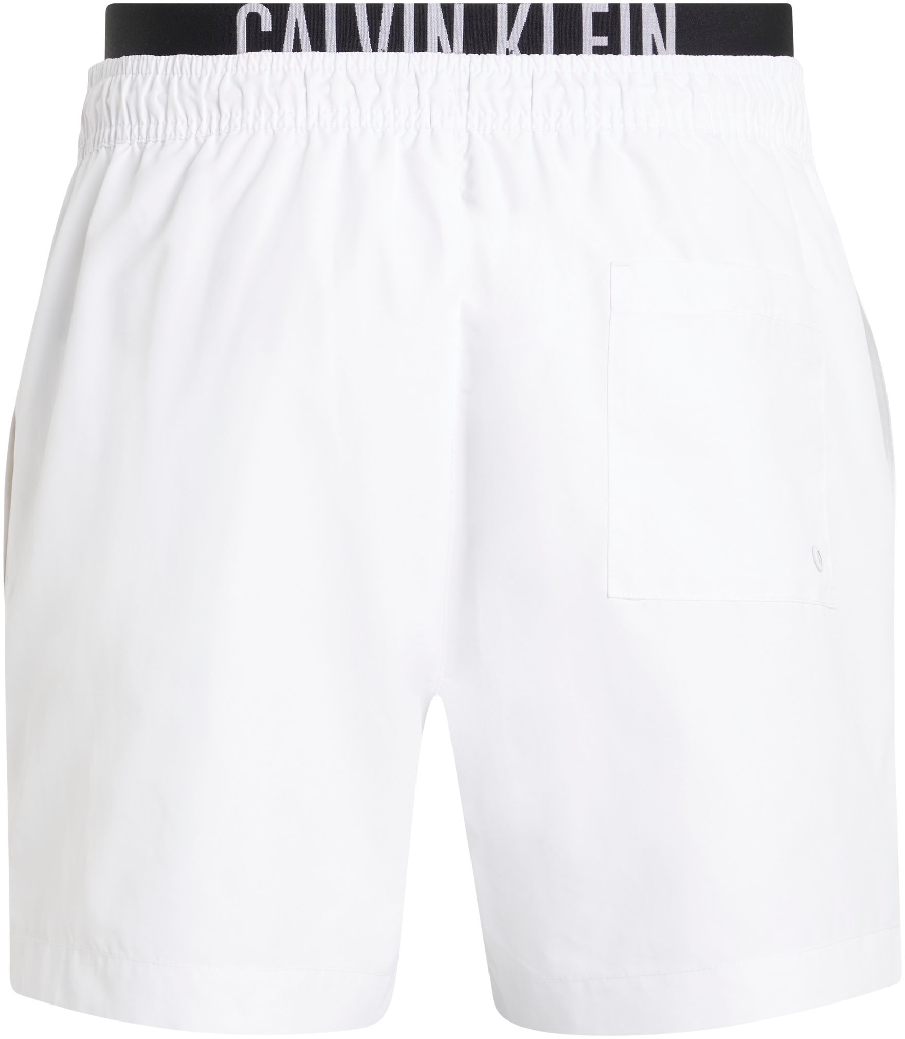 Calvin Klein Swimwear Badeshorts »MEDIUM DOUBLE WB«, mit doppeltem Bund