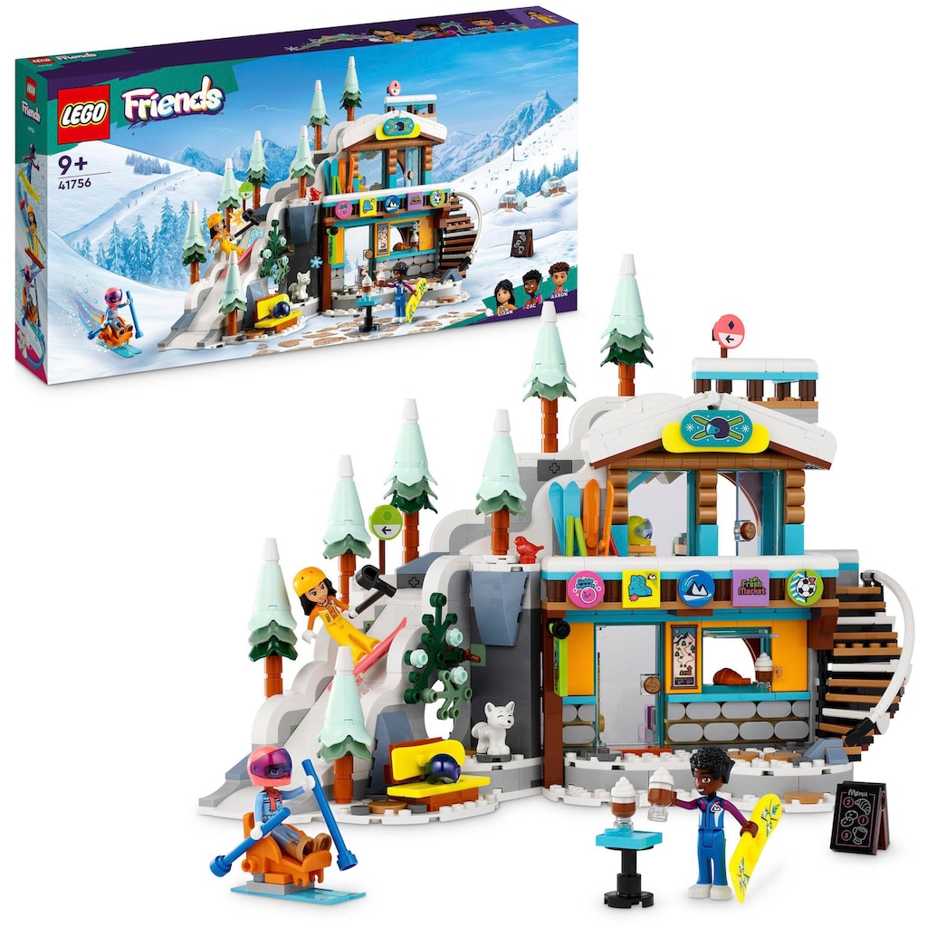 LEGO® Konstruktionsspielsteine »Skipiste und Café (41756), LEGO® Friends«, (980 St.)