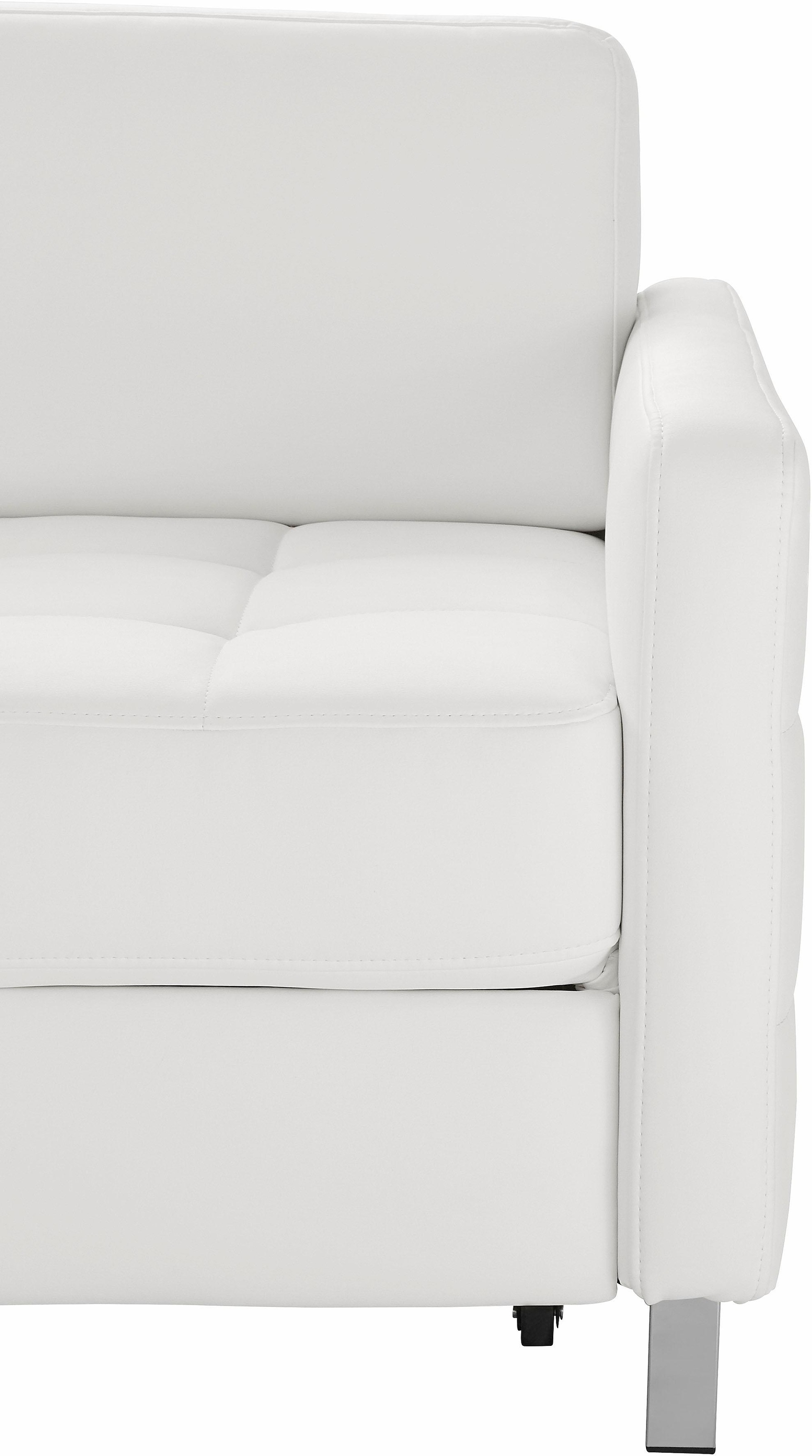 sit&more Ecksofa »Pablo L-Form«, wahlweise mit Bettfunktion und Bettkasten