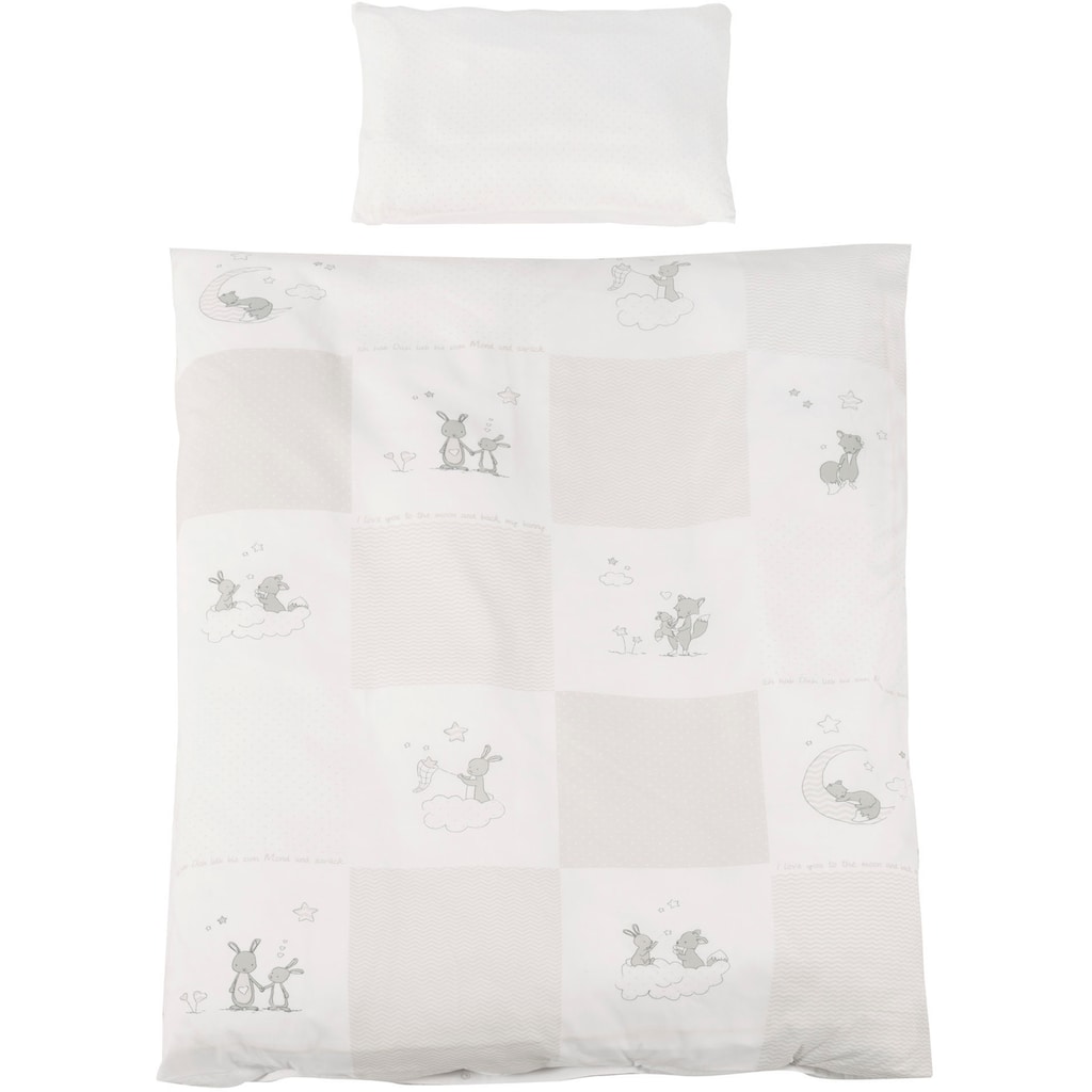 roba® Komplettbett »Fox & Bunny, 70x140 cm«, (6 tlg.)