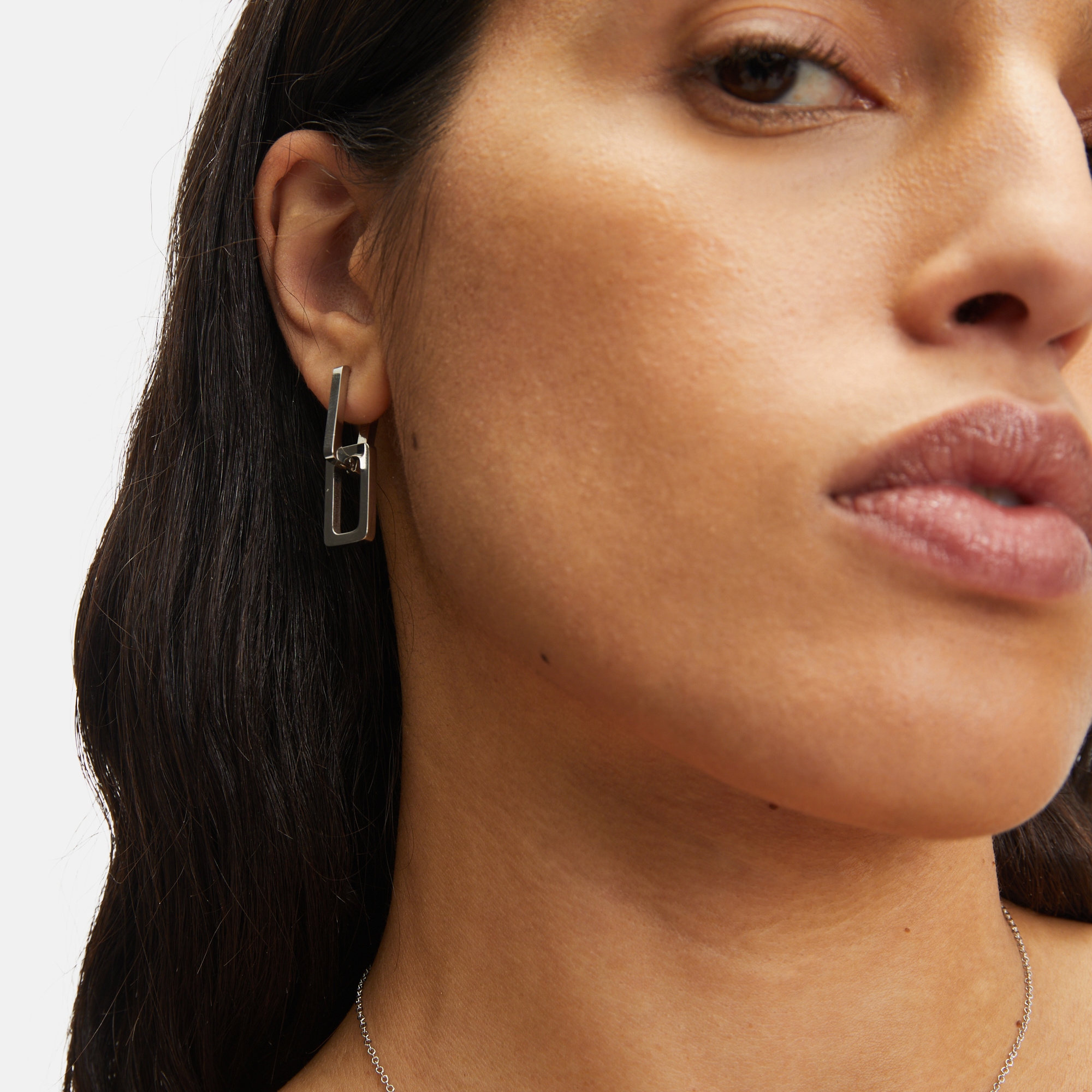 Liebeskind Berlin Paar Creolen »Schmuck Geschenk Edelstahl Ohrringe The Mini Link« Einhänger abnehmbar