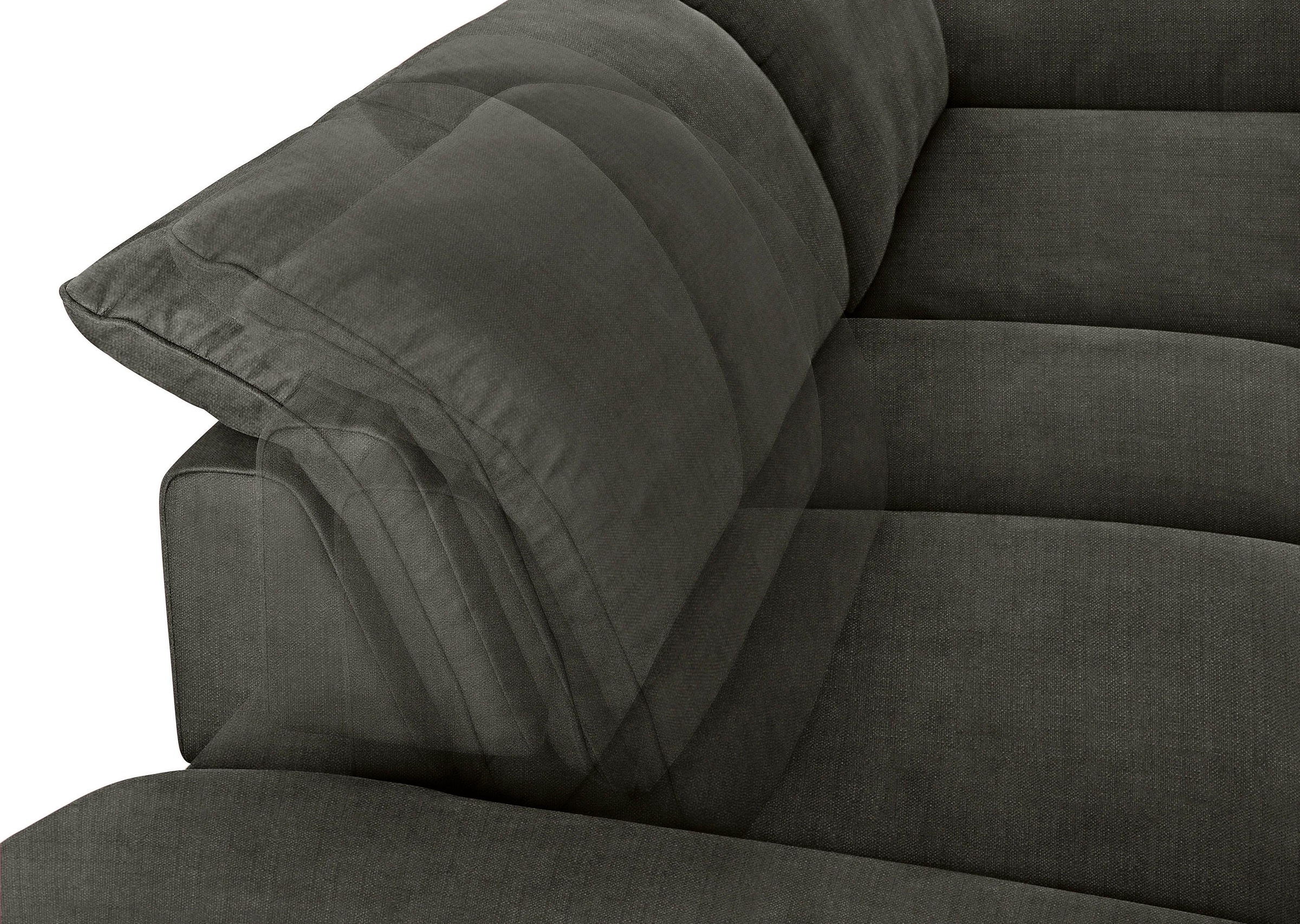 W.SCHILLIG Ecksofa »enjoy&MORE, Designsofa, elegant und bequem, L-Form«, mit Sitztiefenverstellung, Füße Chrom glänzend, Breite 310 cm