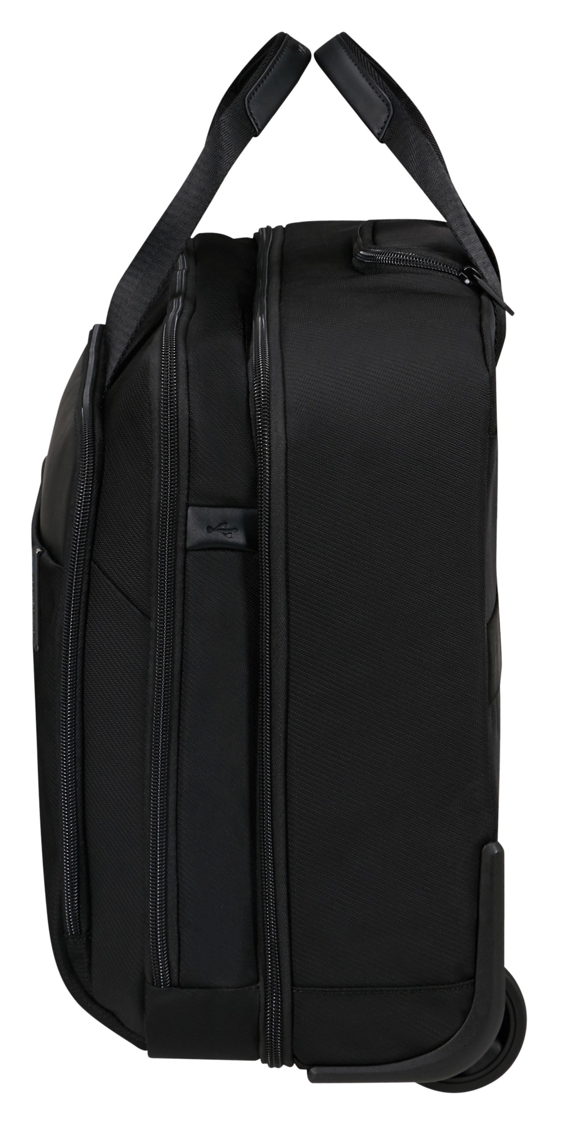 Samsonite Aktentasche »EVOSIGHT 17,3'' mit Rollen«, Businesstasche mit Rollen und Teleskopstange Trolleyaufstecksystem