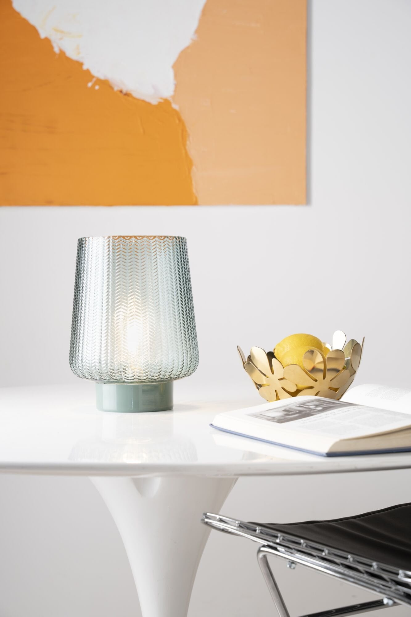 Pauleen LED Tischleuchte »Pretty Glamour mobile Türkis Glas/Metall«, 1 flammig, Leuchtmittel E27 | Leuchtmittel wechselbar, E27, Timer Batterie