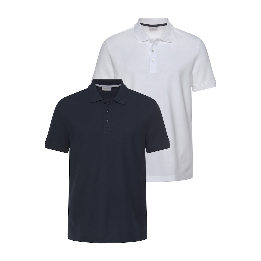 Eastwind Poloshirt »Double Pack Polo, navy+white«, (2er-Pack)