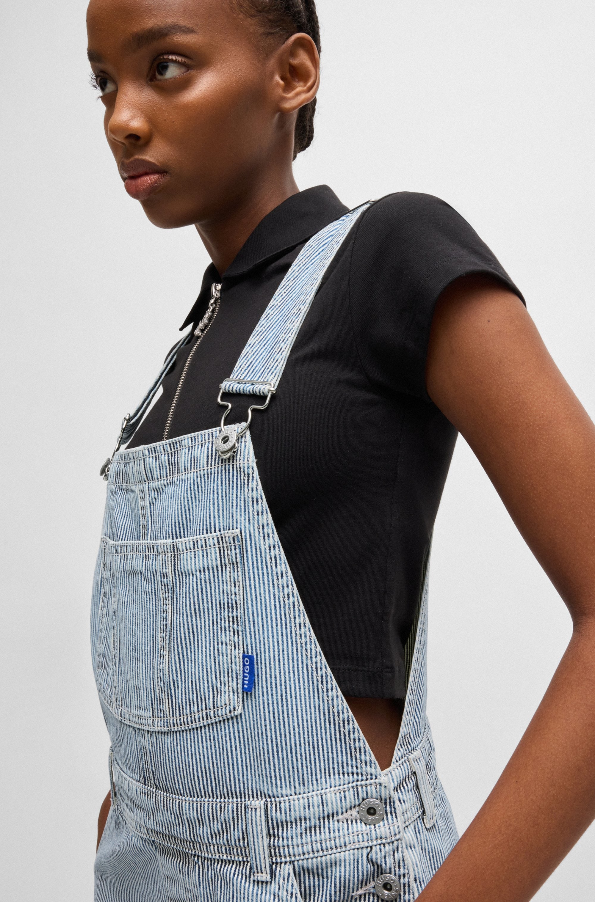 HUGO Blue Latzhose »Gaisha«, mit Loop-Detail