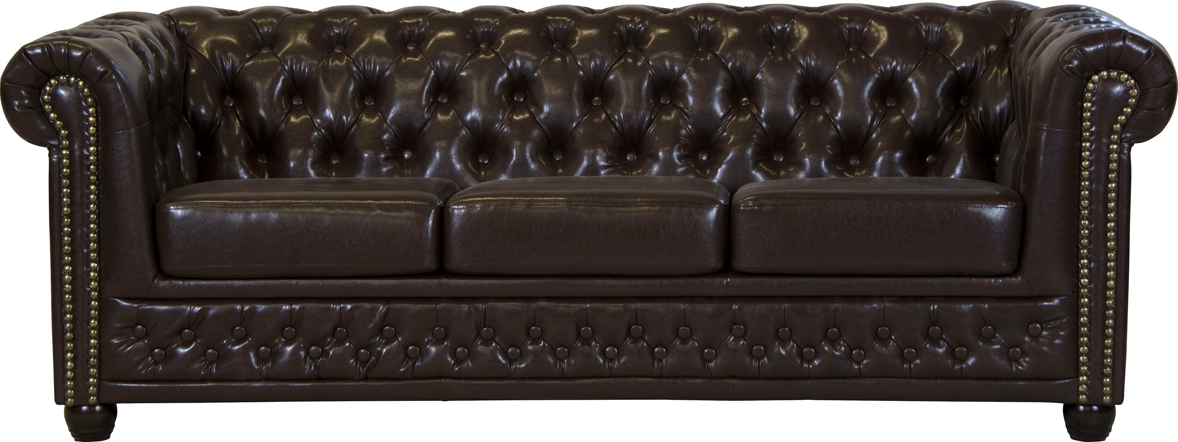 Home affaire Chesterfield-Sofa »Rysum«, Chesterfield-Optik, in 2 Bezugsqualitäten, 2 Ausf. schnell lieferbar