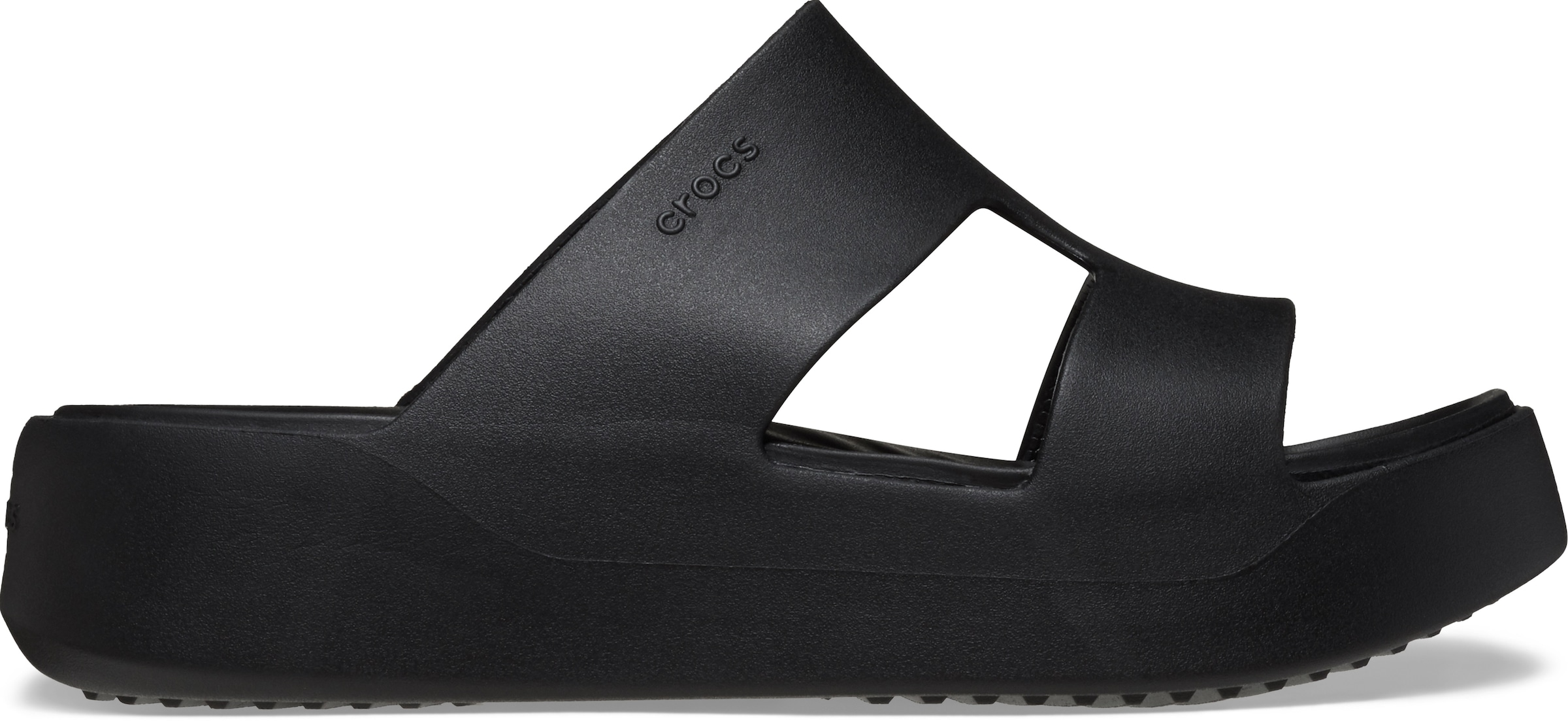 Crocs Badepantolette »Getaway Platform H-Strap«, Sommerschuh, Schlappen, Badeschuh, Poolslides, weiche Innensohle