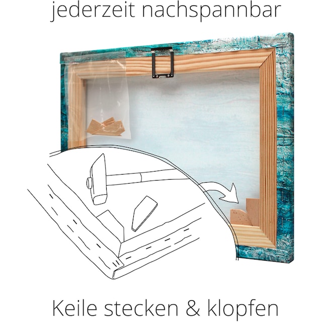 Artland Wandbild »Karos Abstrakt I«, Muster, (1 St.), als Leinwandbild,  Wandaufkleber in verschied. Größen auf Rechnung bestellen