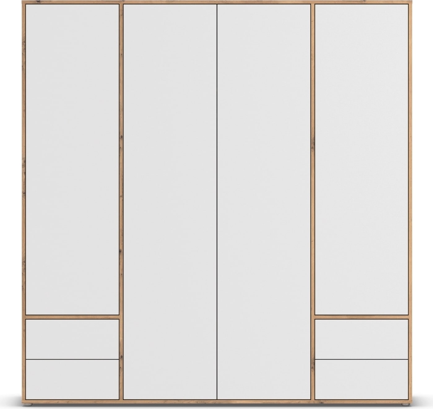 rauch Drehtürenschrank »Kleiderschrank Schrank Garderobe Wäscheschrank NABILA viel Stauraum«, (in 3 verschiedenen Ausstattungen BASIC/CLASSIC/PREMIUM), mit 2 Schubladen und Push-to-Open Funktion TOPSELLER MADE IN GERMANY