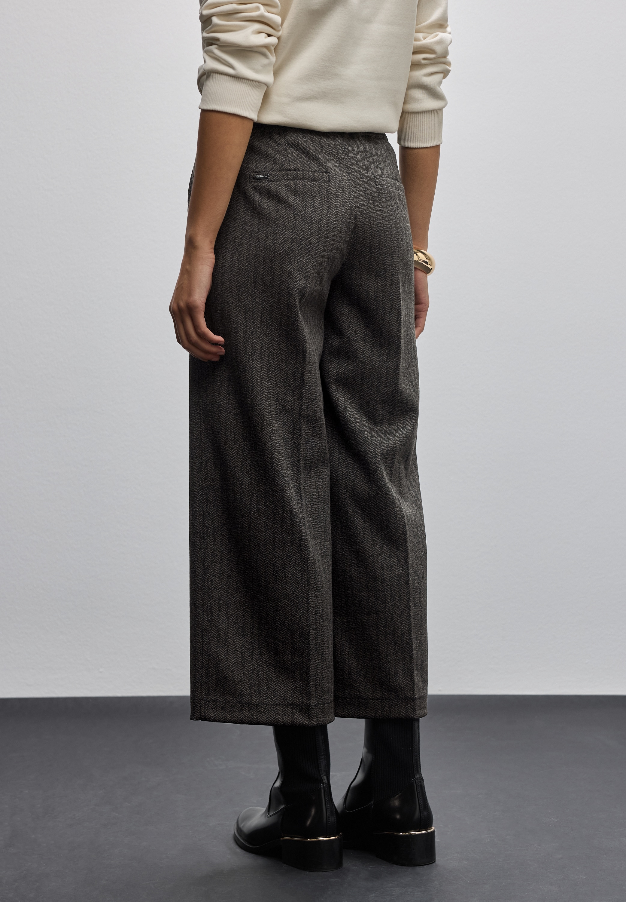 STREET ONE Culotte  mit Fishbone Muster, mit seitlichen Taschen