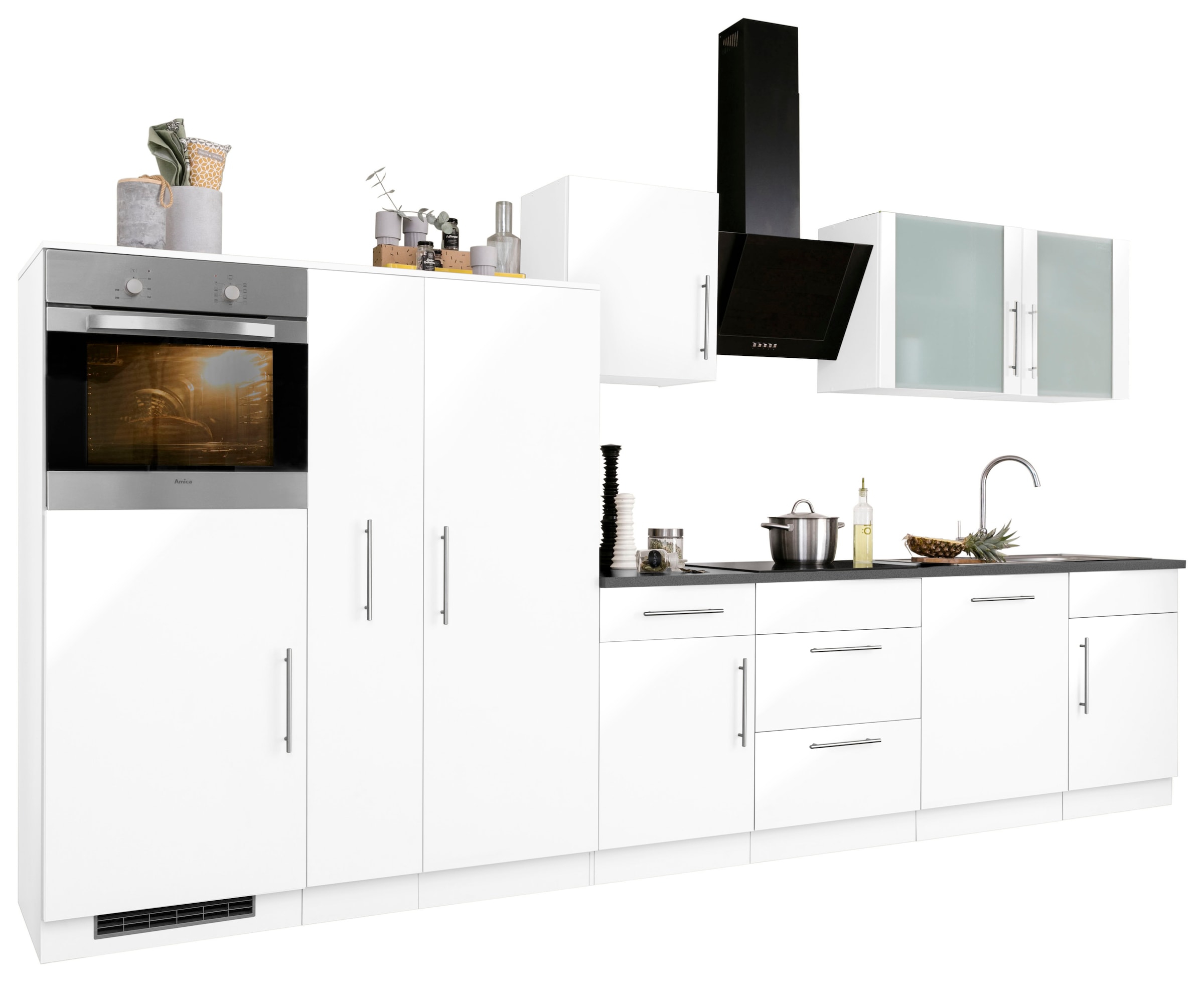 wiho Küchen Küchenzeile »Cali«, mit cm Breite E-Geräten, kaufen bequem 360