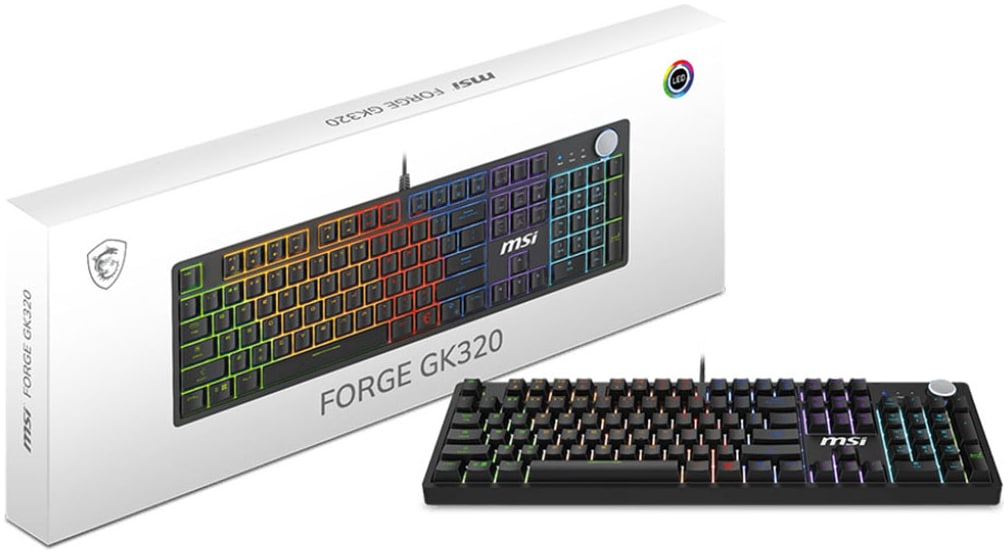 MSI Gaming-Tastatur »FORGE GK320« (Funktionstasten | Makro-Tasten | Ziffernblock)