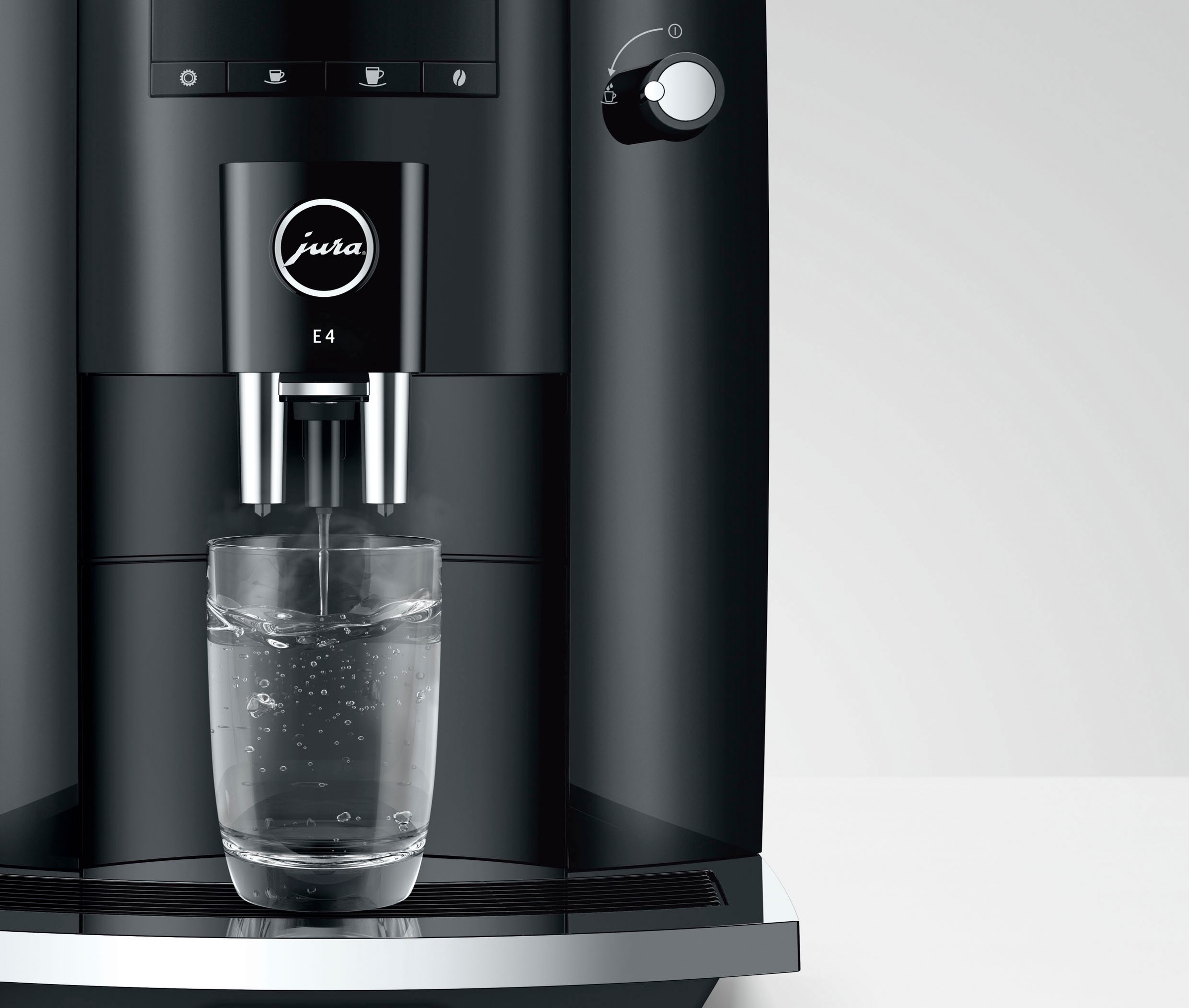 JURA Kaffeevollautomat »15435 E4 Piano Black (EA)«
