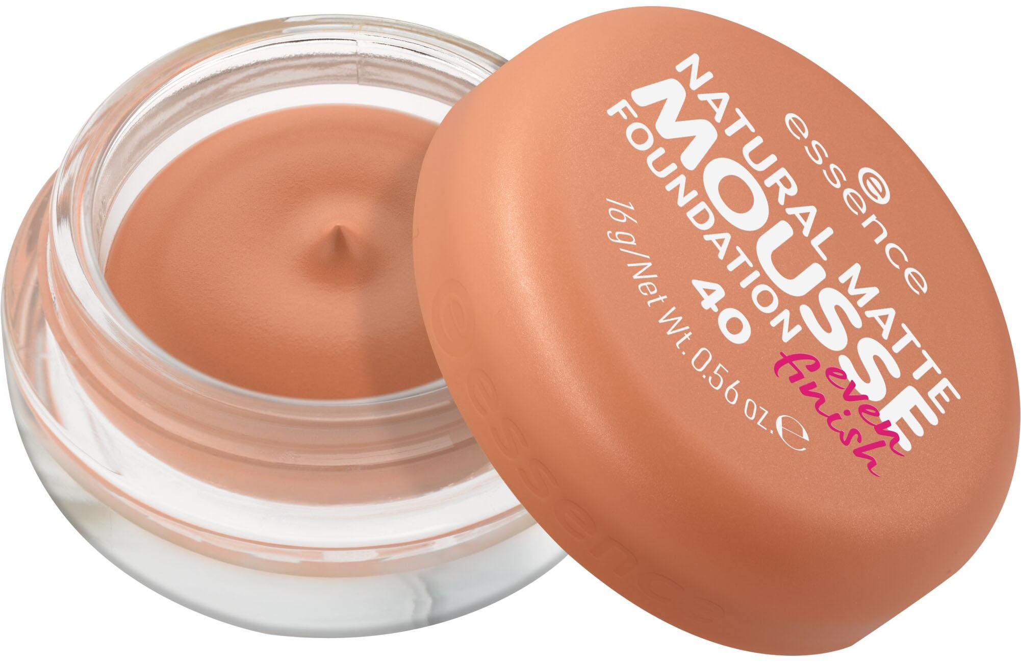 Essence Foundation »NATURAL MATTE MOUSSE FOUNDATION«, (3er Pack), mit Clean-Beauty-Textur