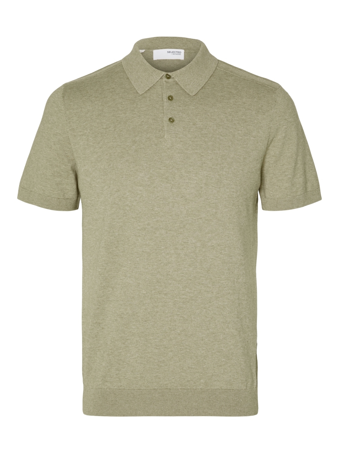 SELECTED HOMME Poloshirt »SLHBERG SS KNIT POLO NOOS«, aus Feinstrick