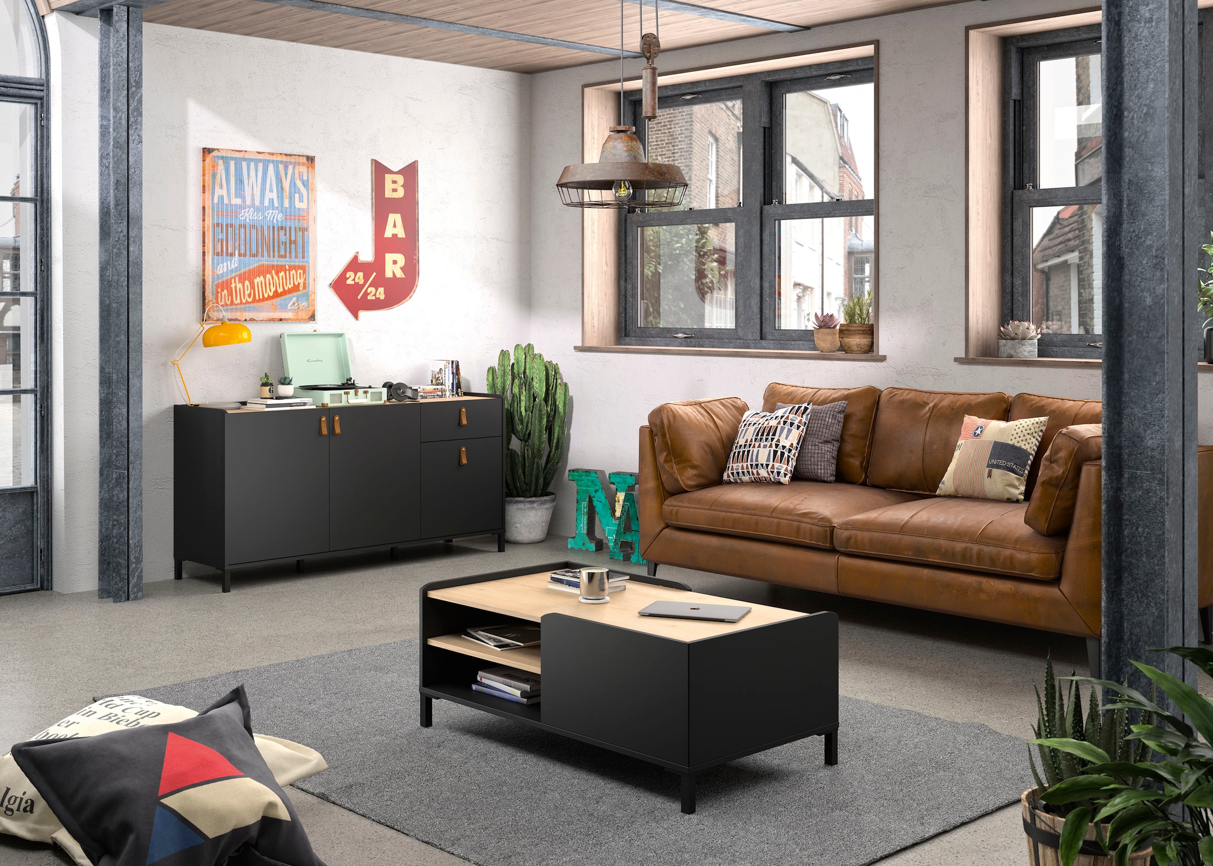 Gami Couchtisch »Amsterdam«, in zweifarbiger Optik