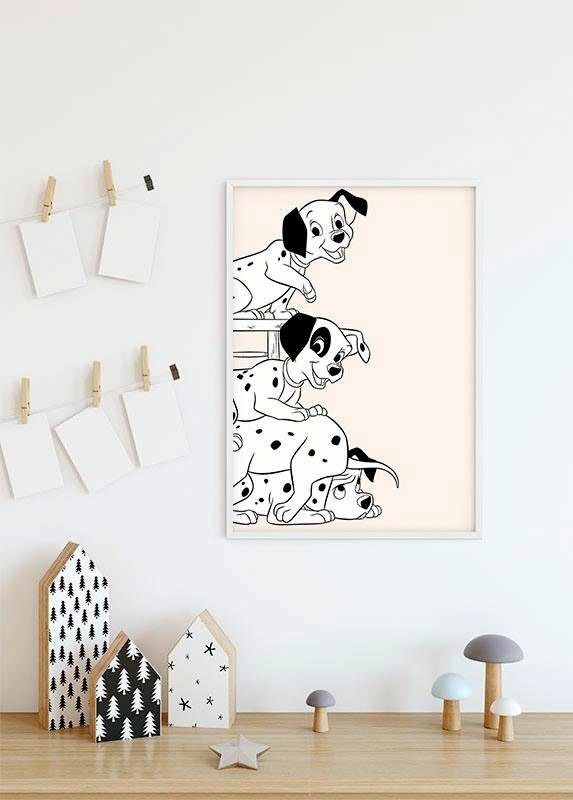 Komar Bild »101 Dalmatiner Playing« Disney 1 Stk. tlg. Wandbild zur Dekoration im Kinderzimmer - ohne Rahmen