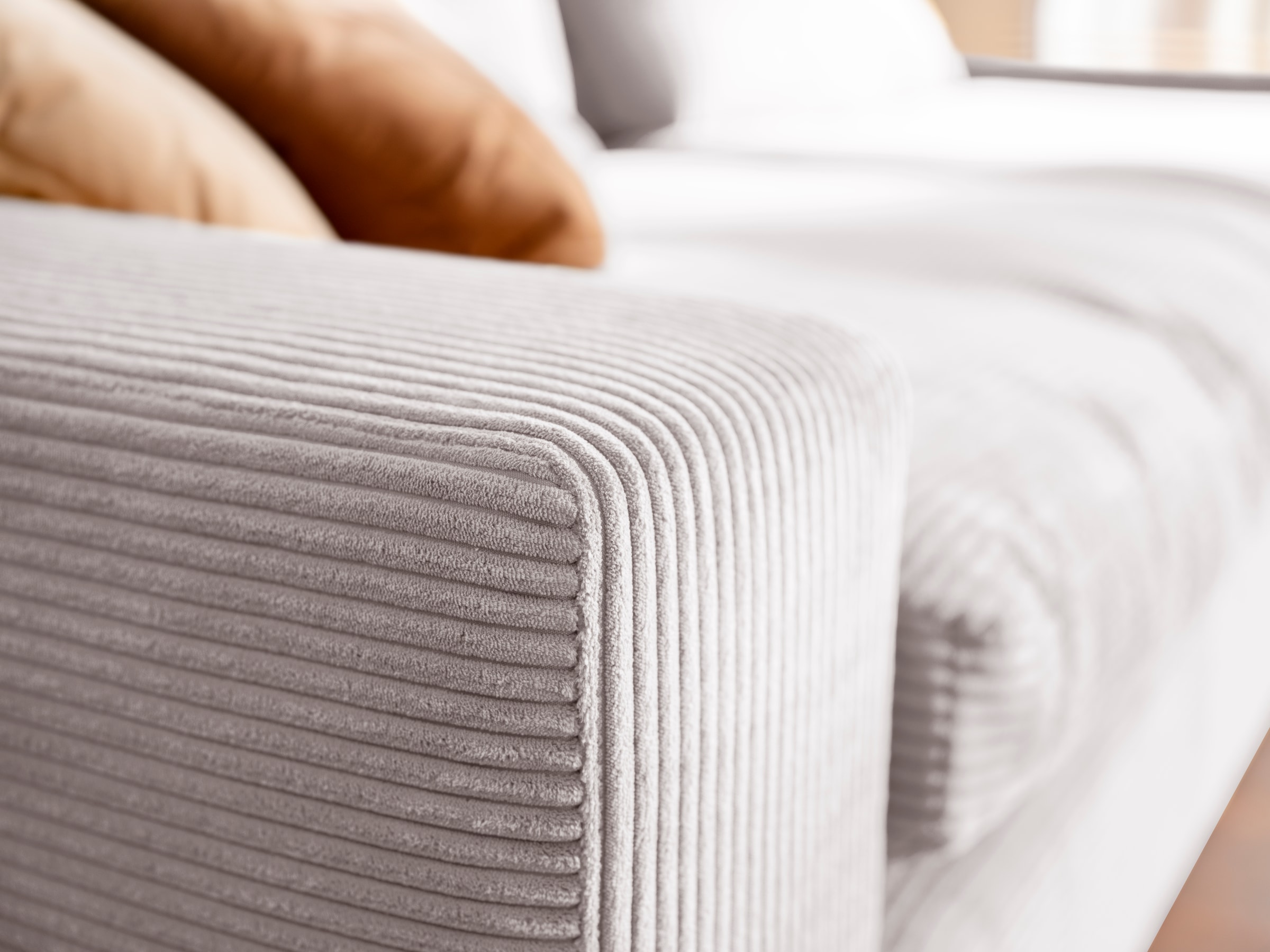 alina Big-Sofa »Sandy«, 266 cm breit und 123 cm tief, in modernem Cordstoff
