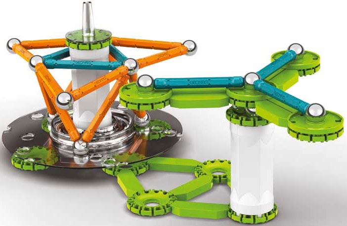 Geomag™ Magnetspielbausteine »GEOMAG™ Mechanics Motion, Recycled Magnetic Gears«, (96 St.), aus recyceltem Material