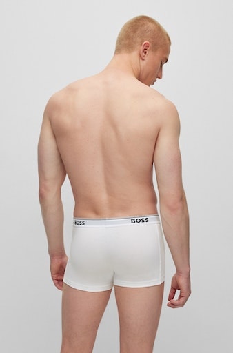BOSS Boxer »TRUNK 3 PACK«, (3 St.), BOSS Schriftzug auf dem Bund